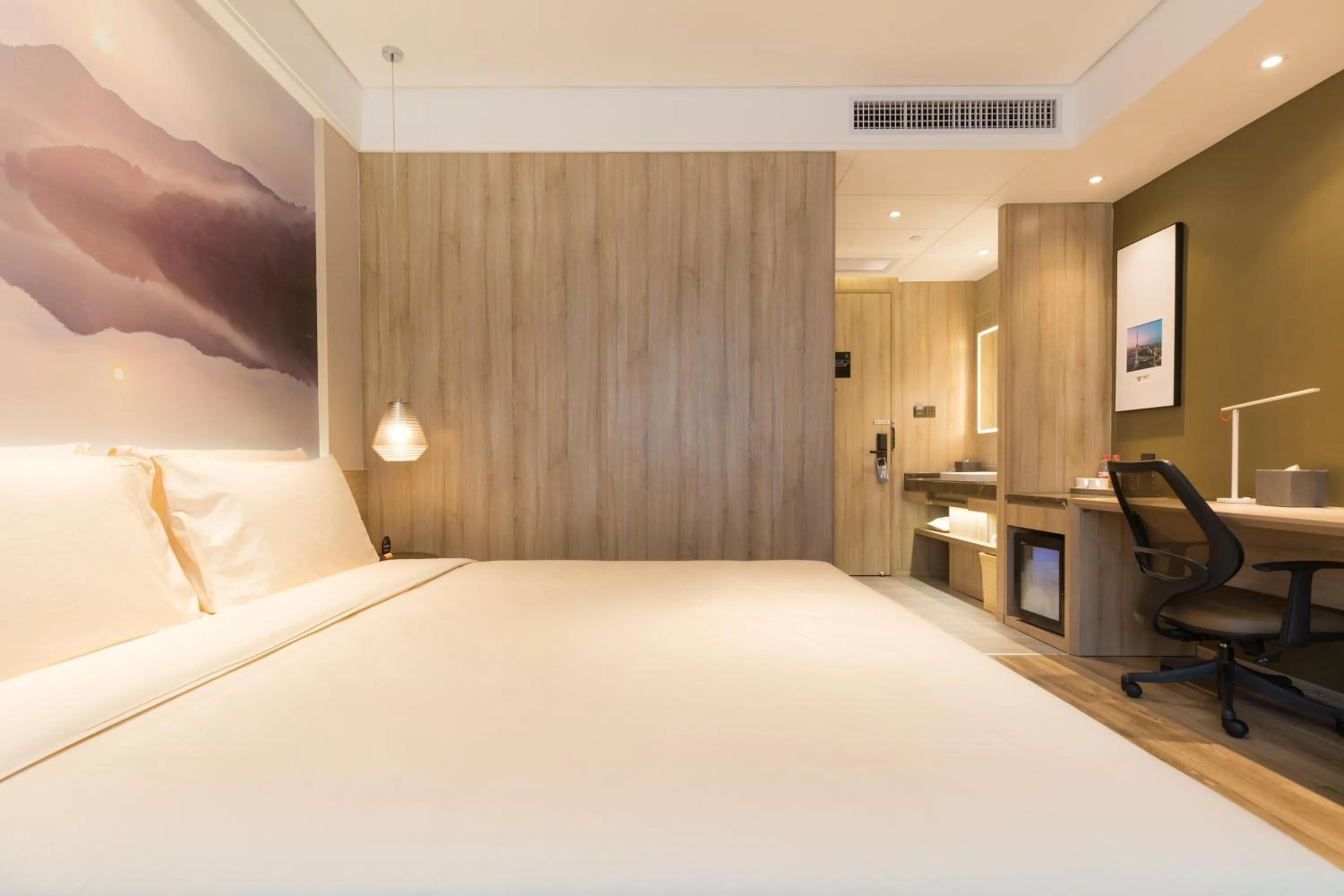 Bed in Atour Hotel Guangzhou Huadu Square