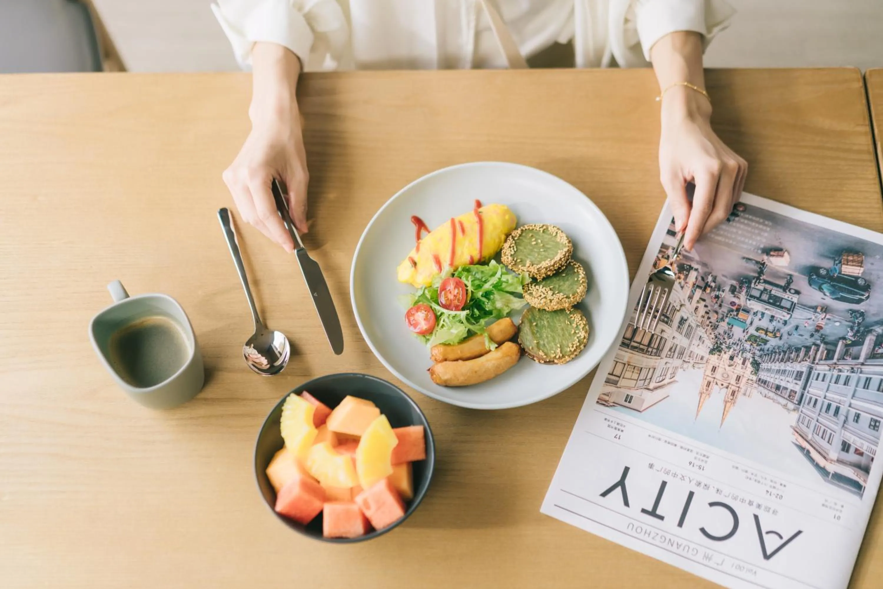 Breakfast in Atour Hotel Gangding Metro Station Taikoo Hui Tianhe Guangzhou