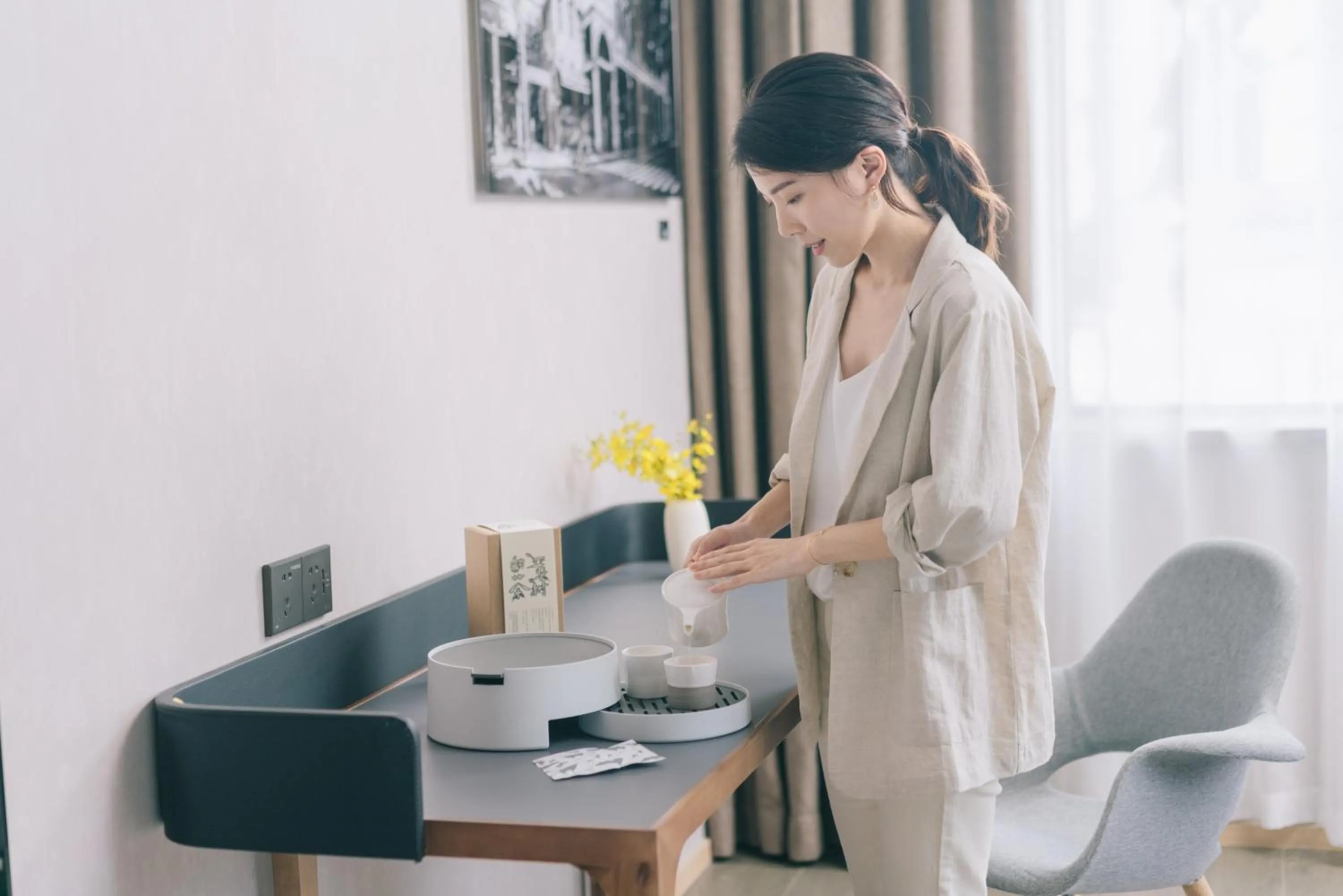 Seating area in Atour Hotel Gangding Metro Station Taikoo Hui Tianhe Guangzhou