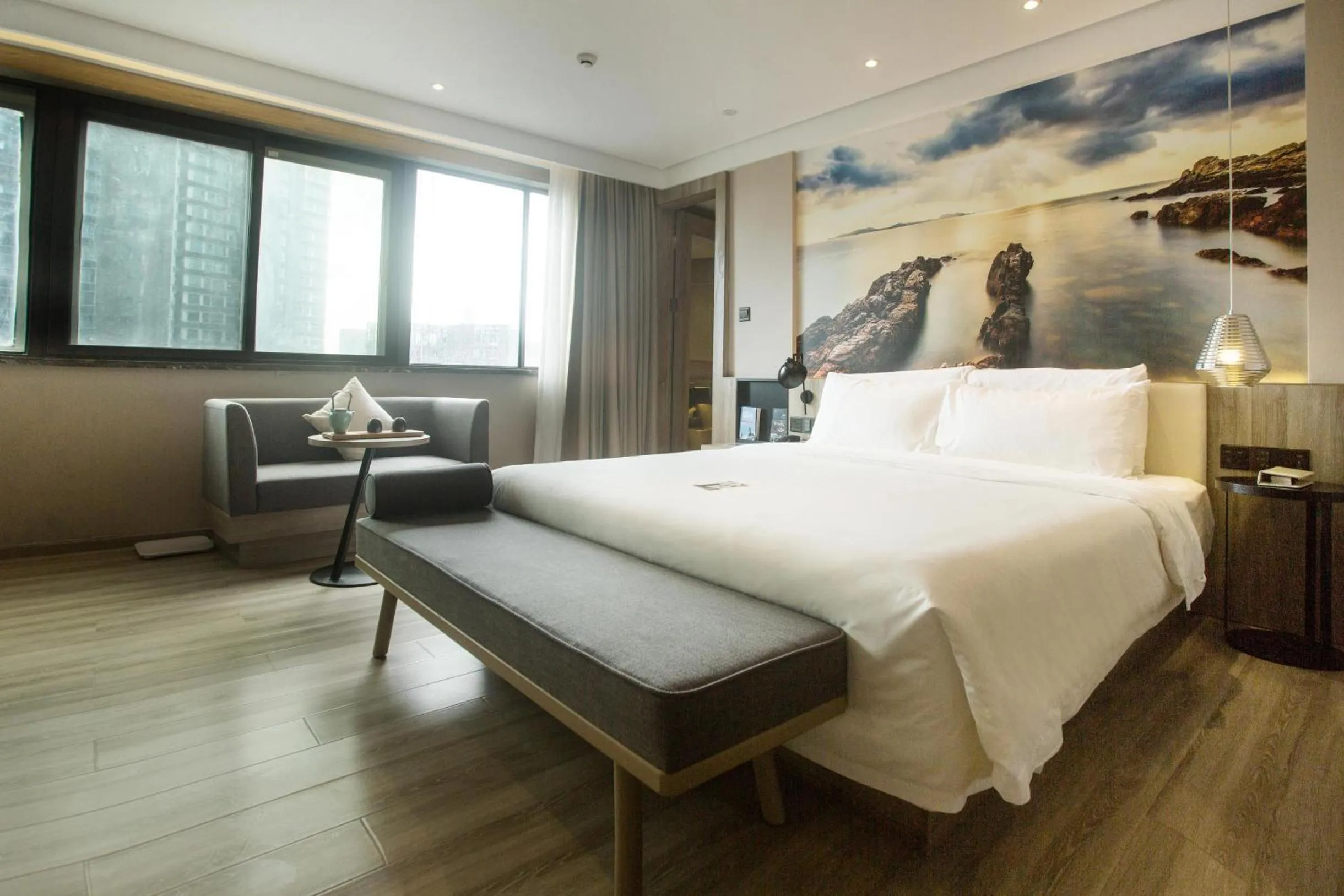 Bed in Atour Hotel Shenzhen Nanshan Coast City