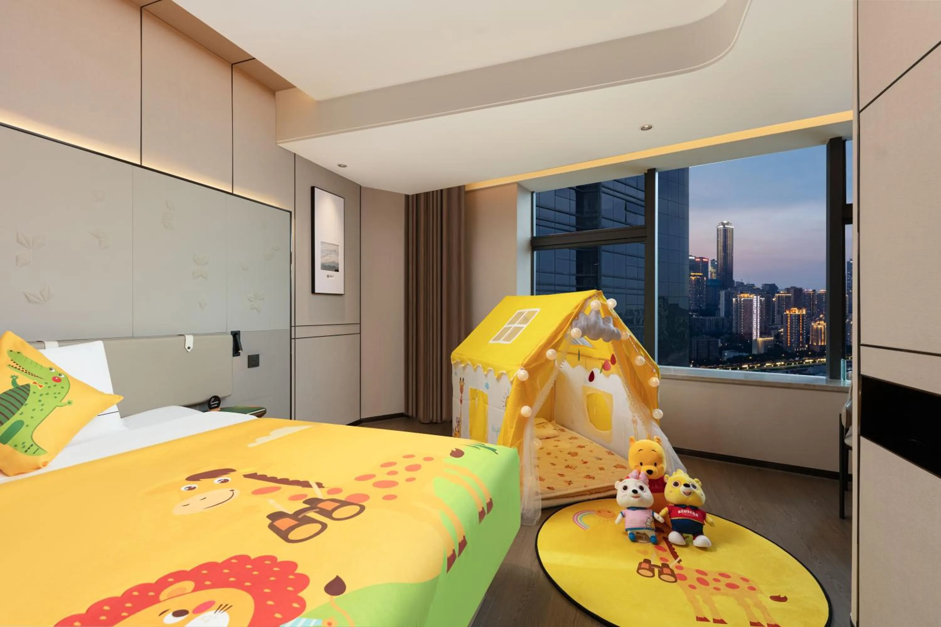 Bed in Atour S Hotel Chongqing Crown International