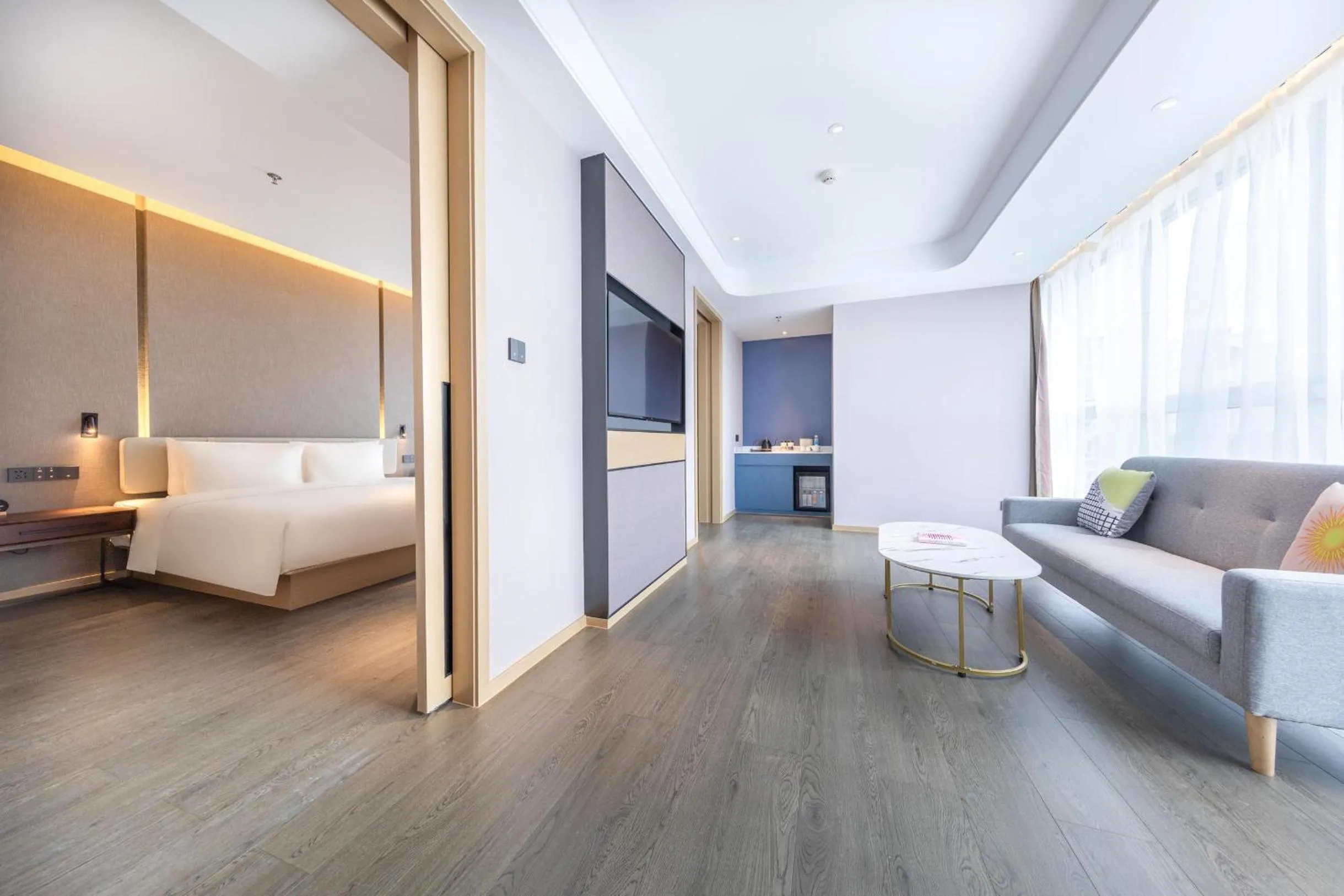 Bed in Atour Hotel Kunming Nanyue City