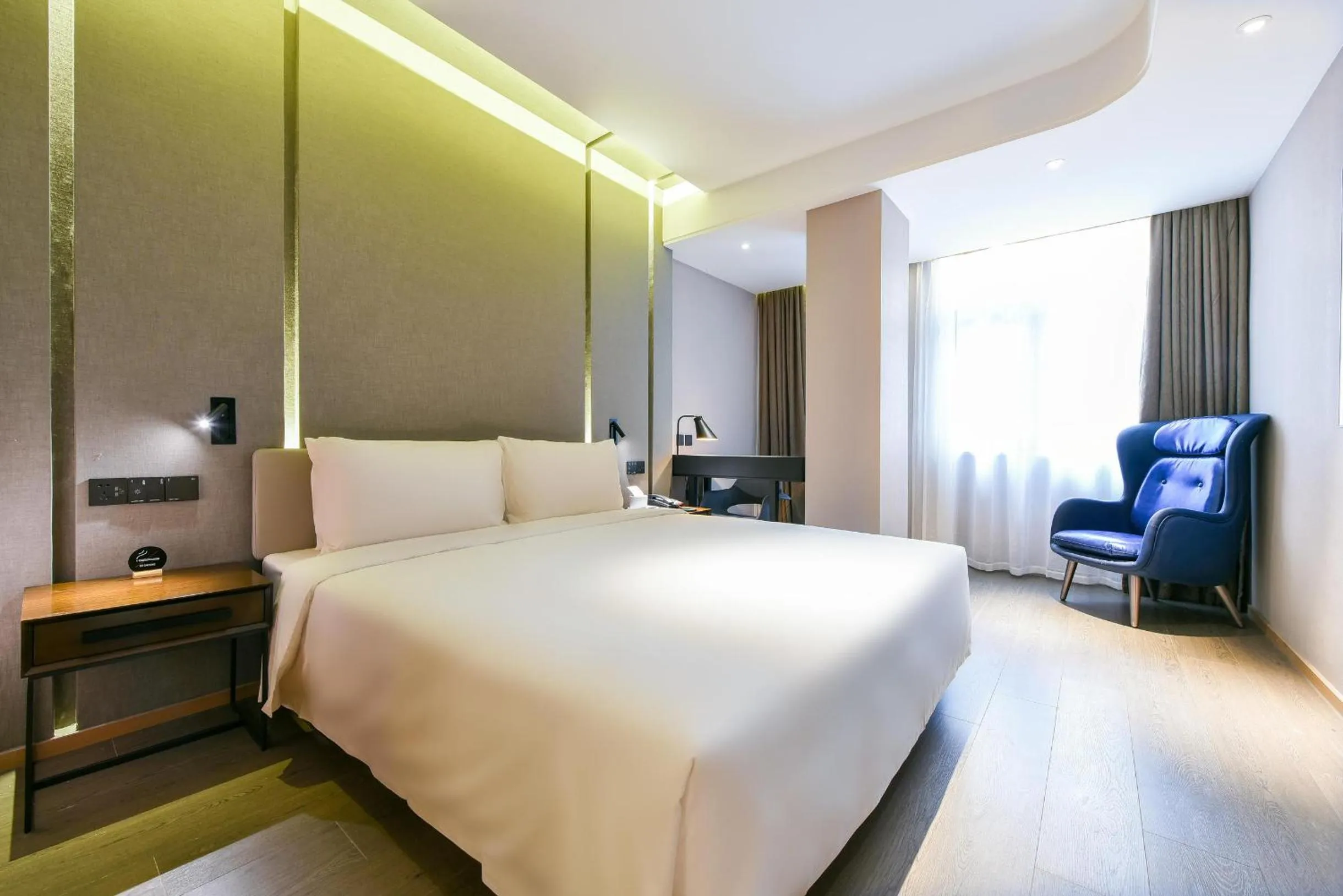 Bed in Atour Hotel Beijing Wangjing 798 Art District