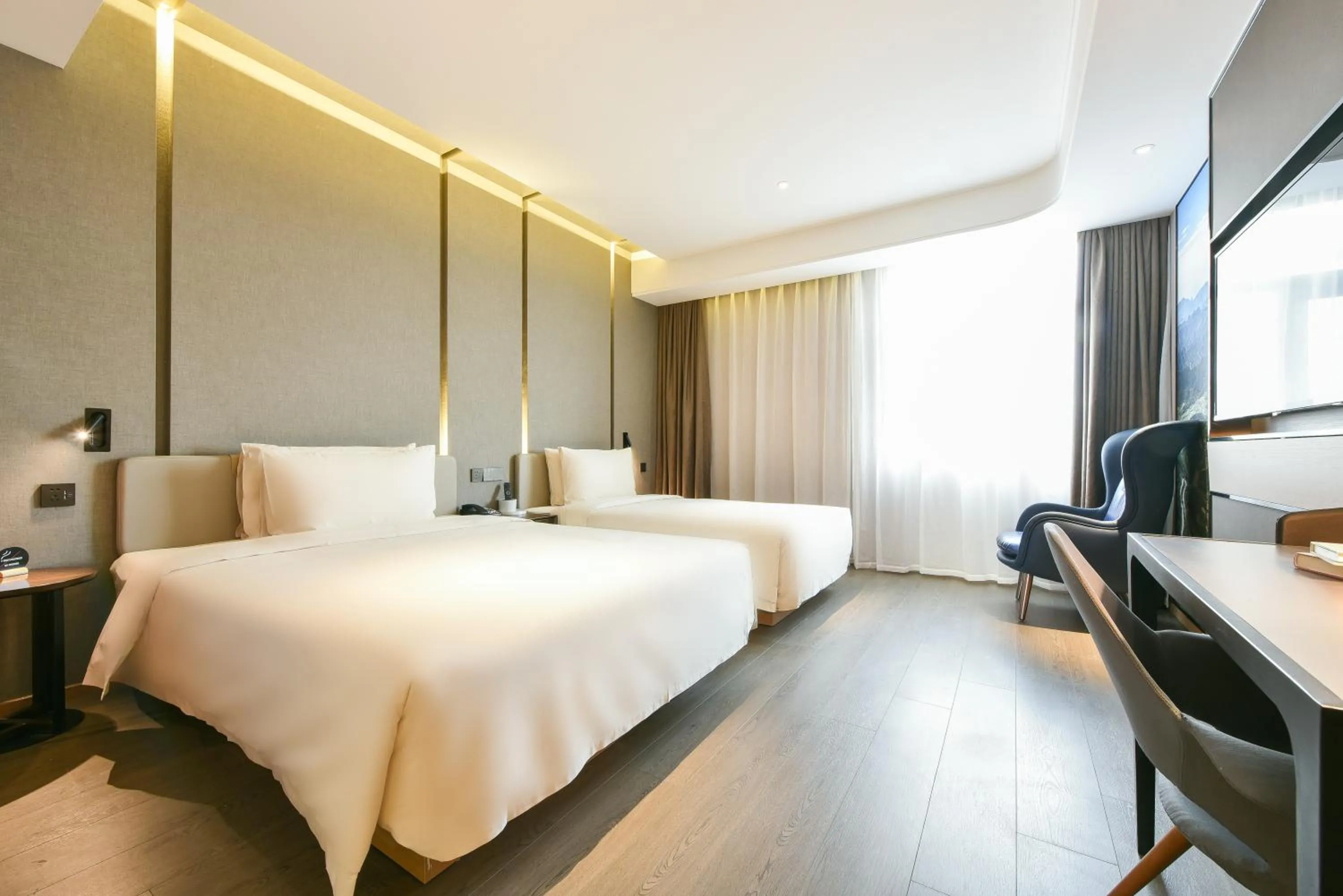 Bed in Atour Hotel Beijing Wangjing 798 Art District