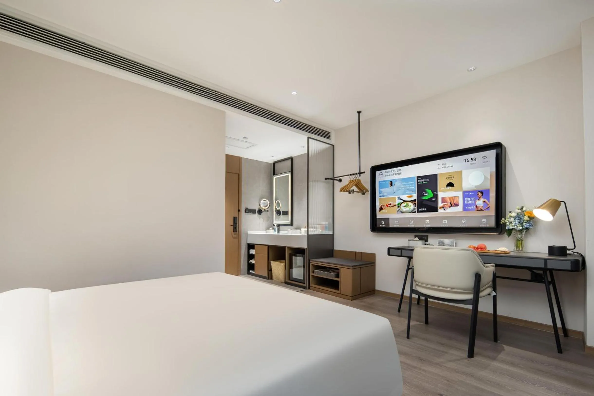 Bed in Atour Hotel Tianjin Zhongbei Haitai Industrial Park