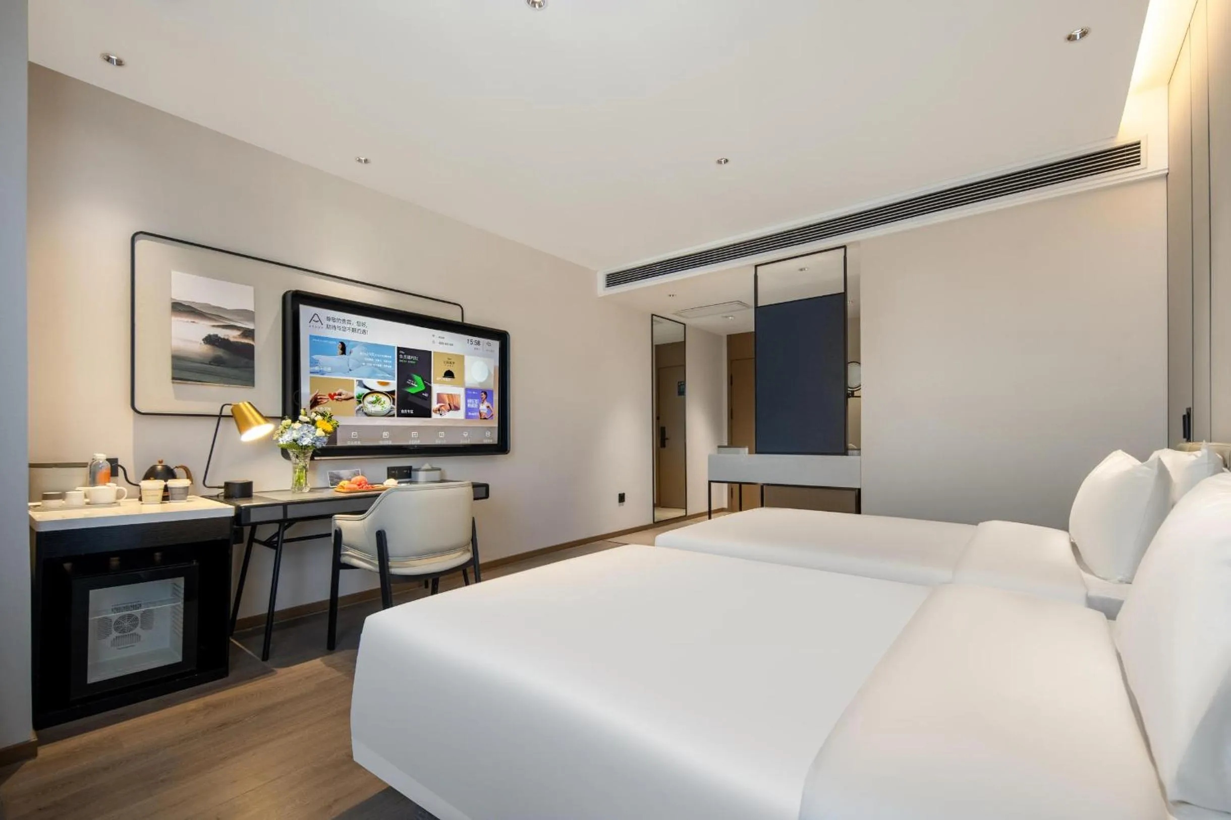 Bed in Atour Hotel Tianjin Zhongbei Haitai Industrial Park