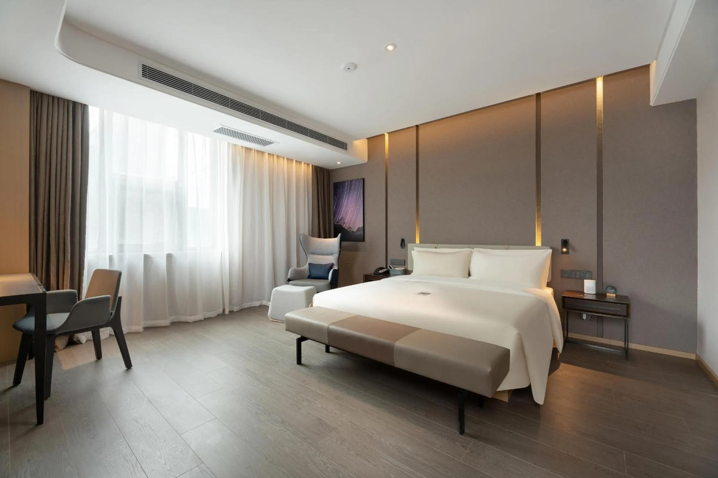 Bed in Atour S Hotel Xinghai Square