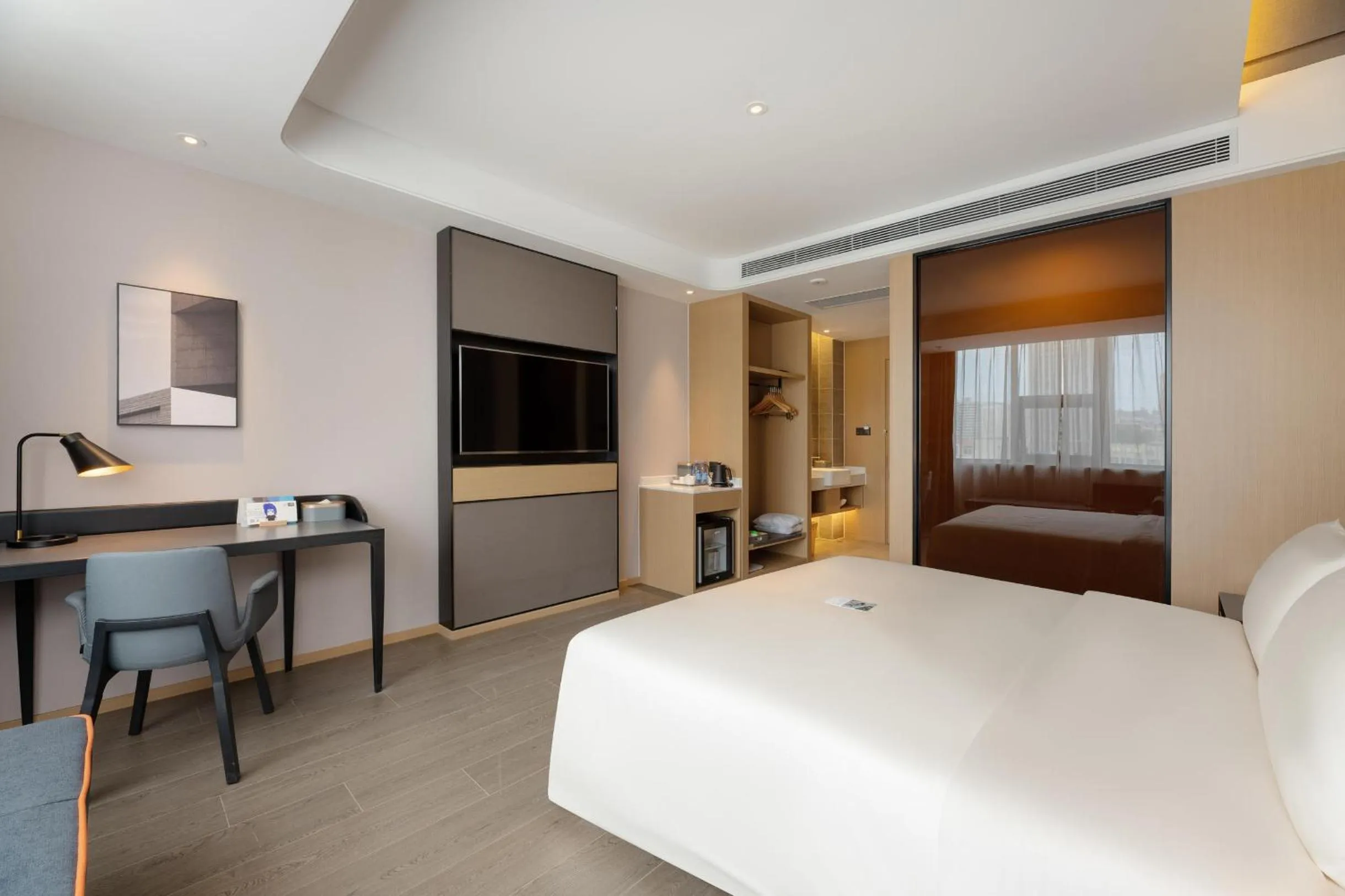 Bed in Atour S Hotel Xinghai Square