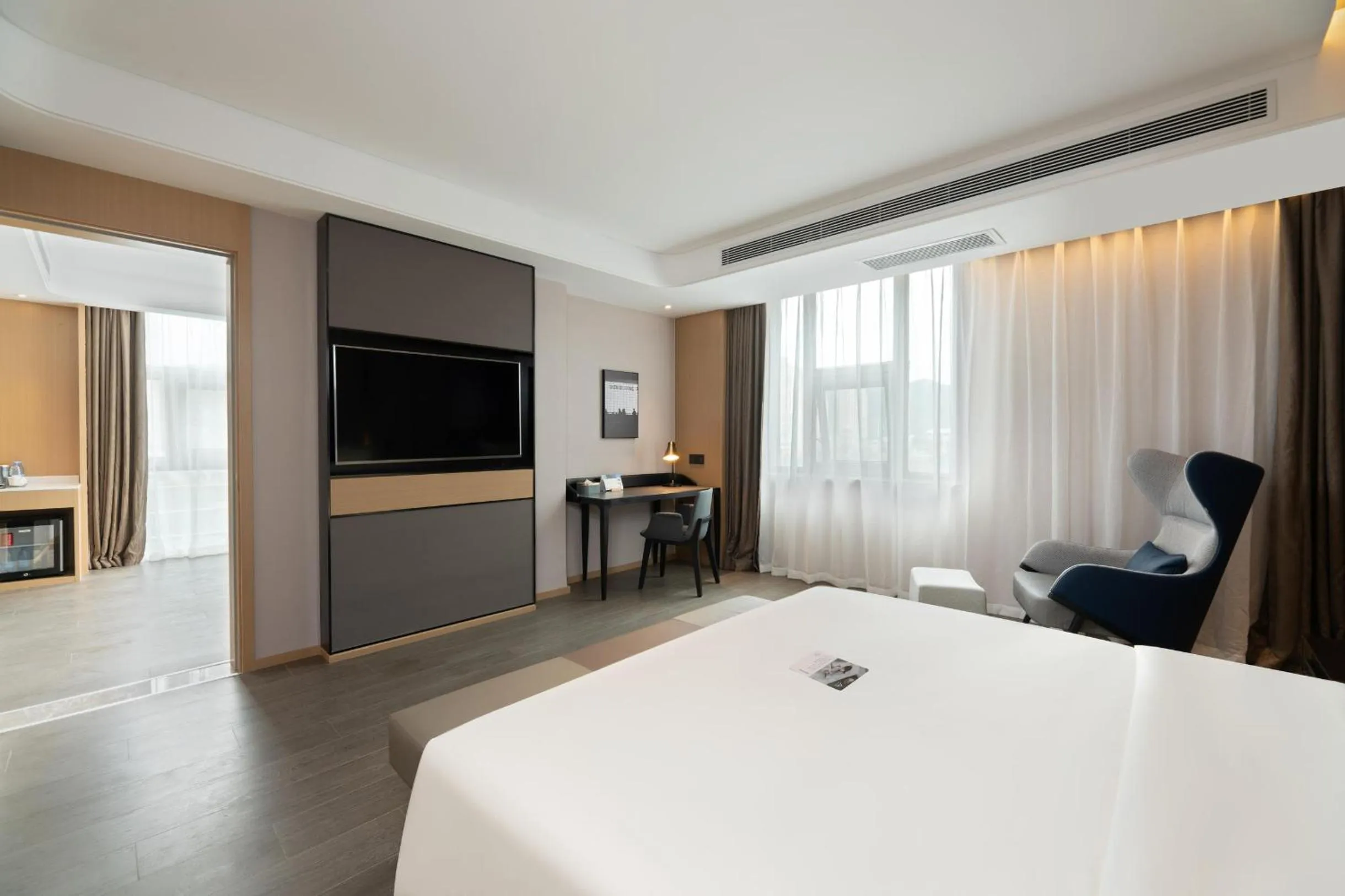 Bed in Atour S Hotel Xinghai Square