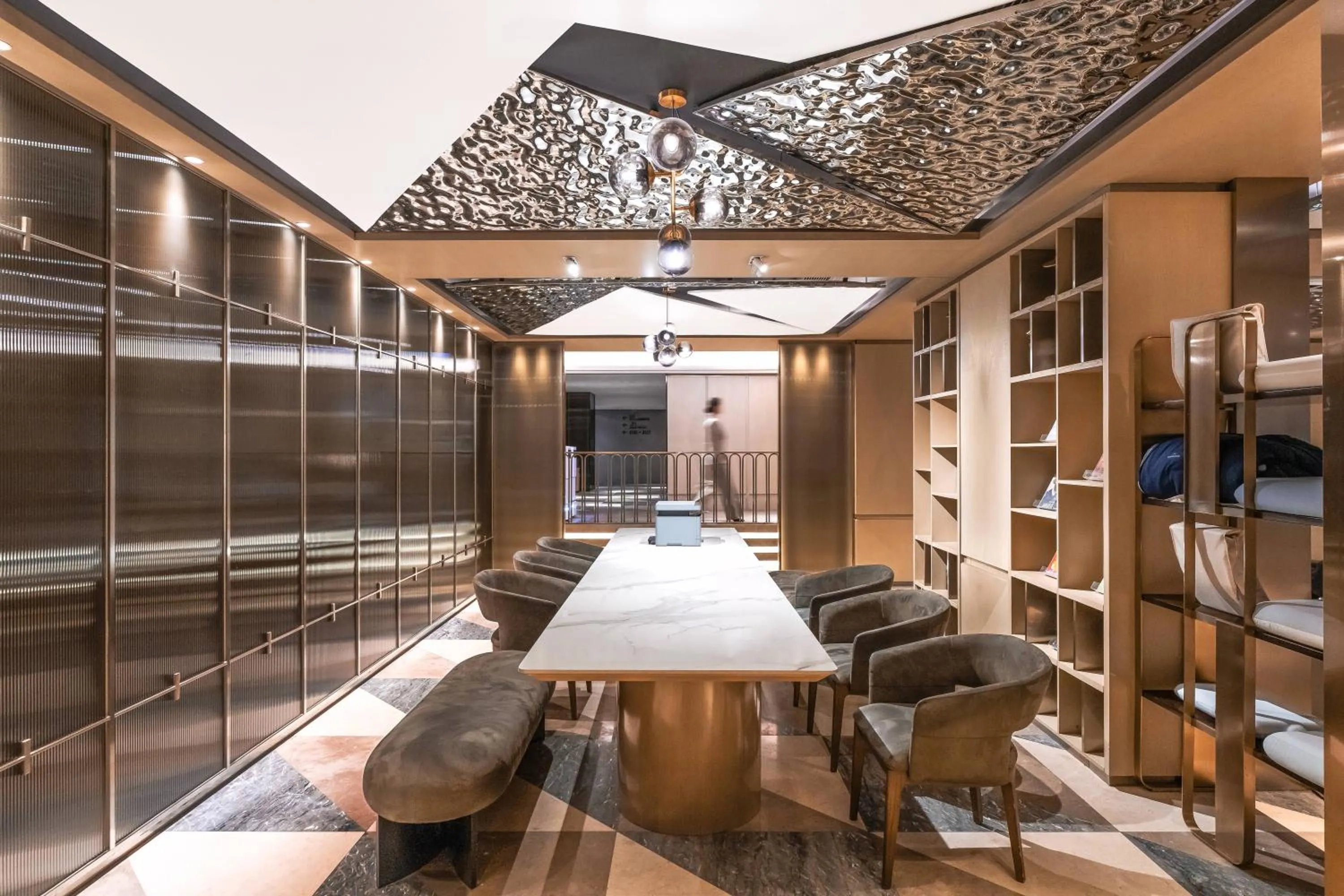 Lobby or reception in Atour Hotel Nanjing East Road, The Bund-Self-service free laundry-Free Night Snacks