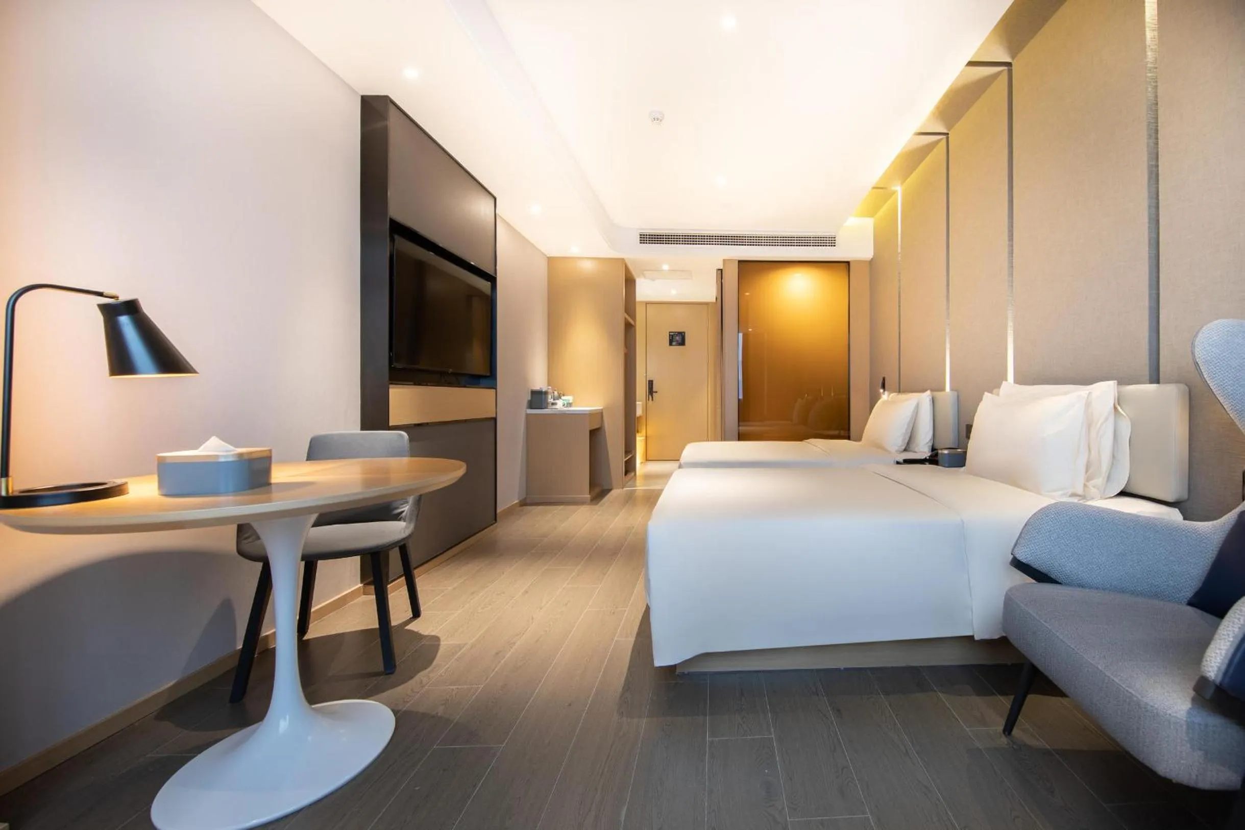 Bed in Atour Hotel Nanchang West Railway Station International Expo City