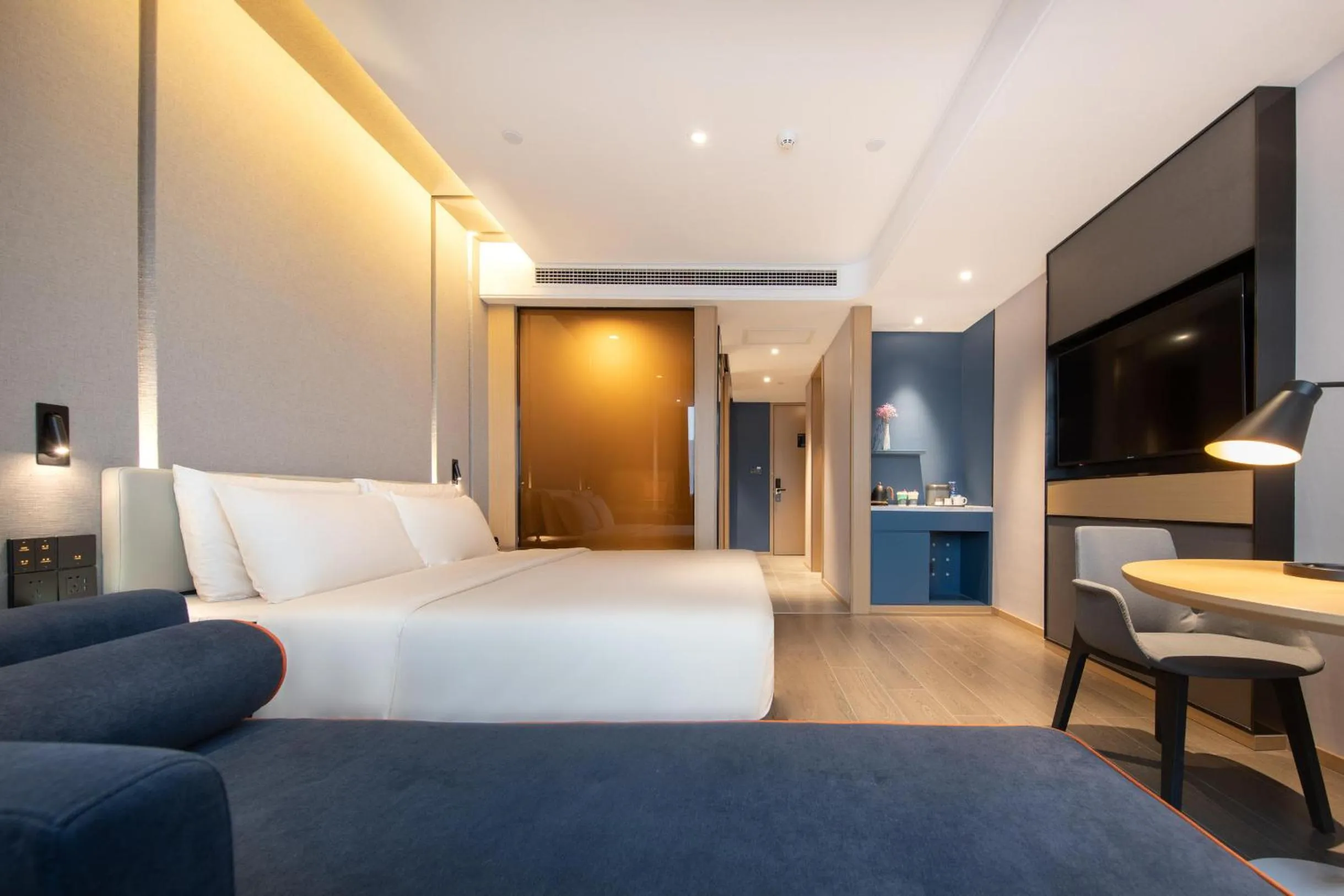 Bed in Atour Hotel Nanchang West Railway Station International Expo City