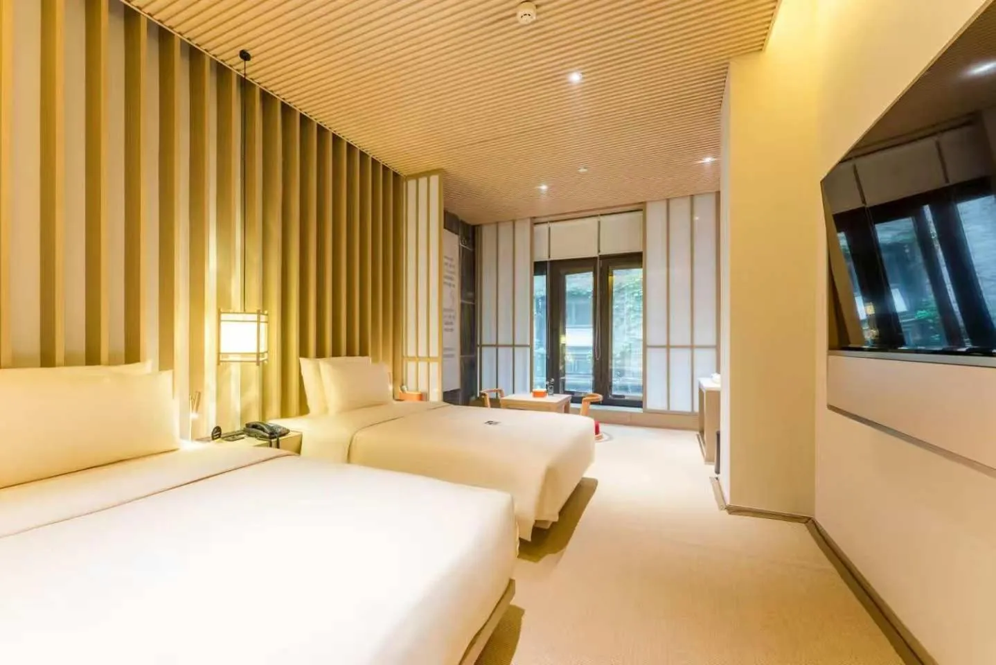Bed in Atour Hotel Chongqing Tiandi NetEase Cloud Music