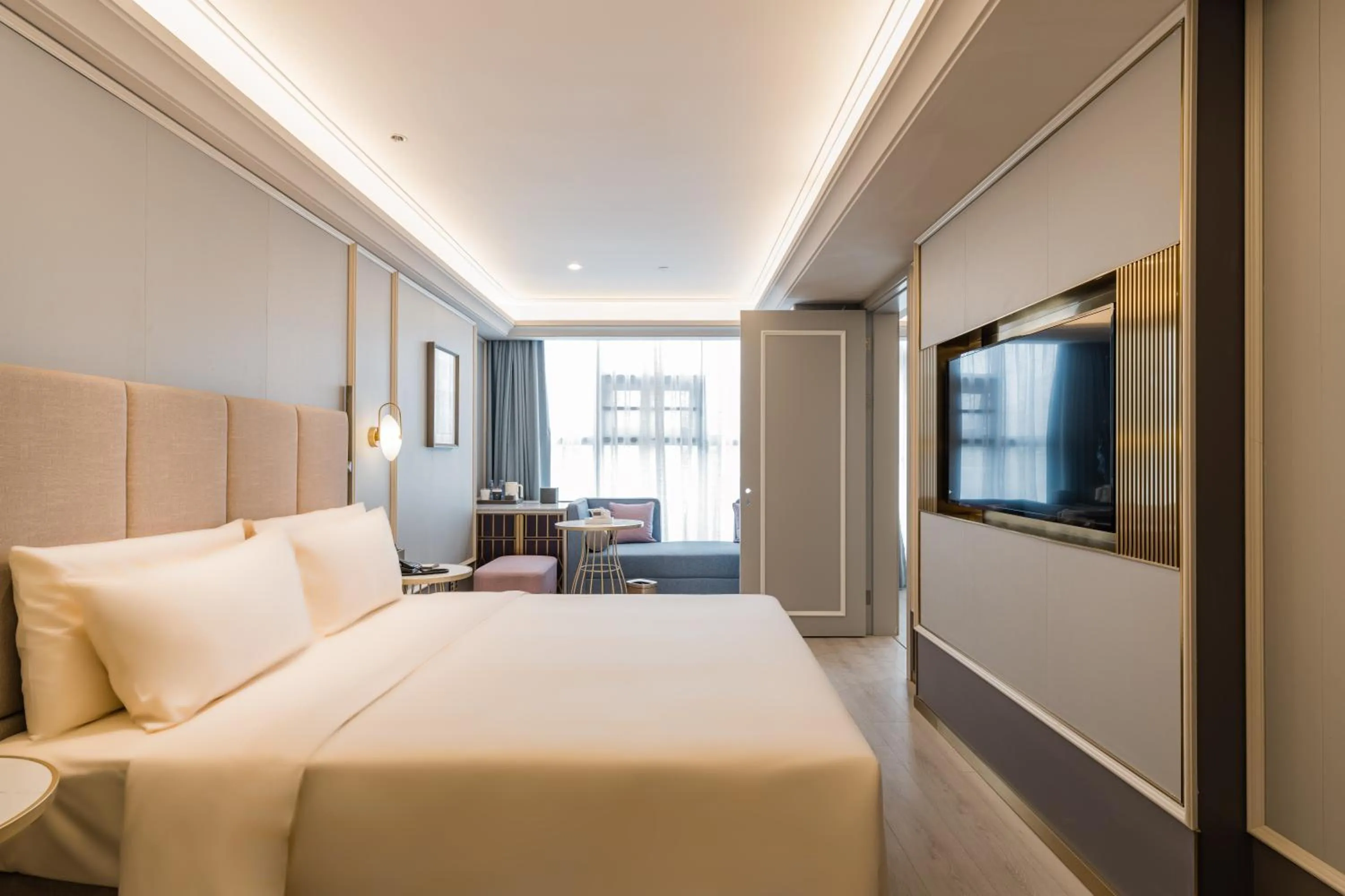 Bed in Atour Hotel Chengdu Kuanzhai Alley