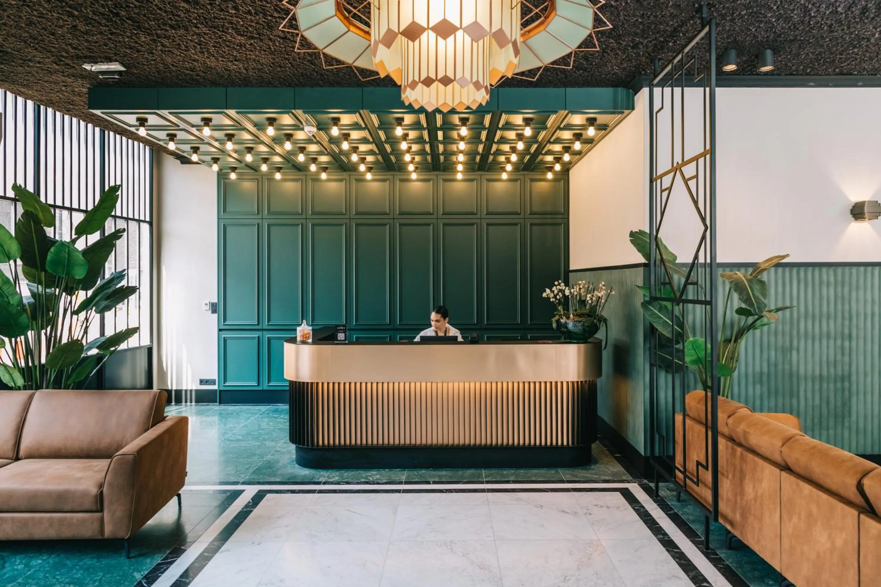 Lobby or reception in Getaway Liège