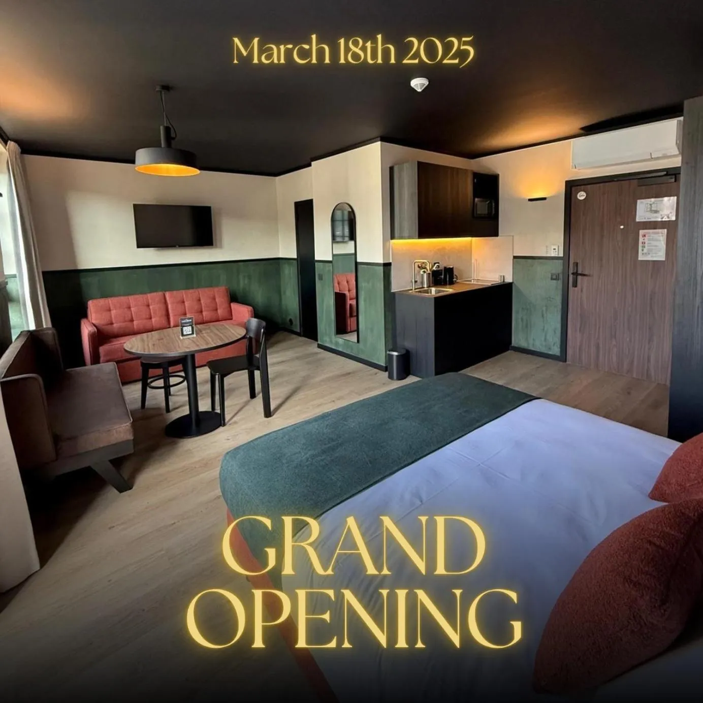 Bedroom, Bed in Getaway Liège