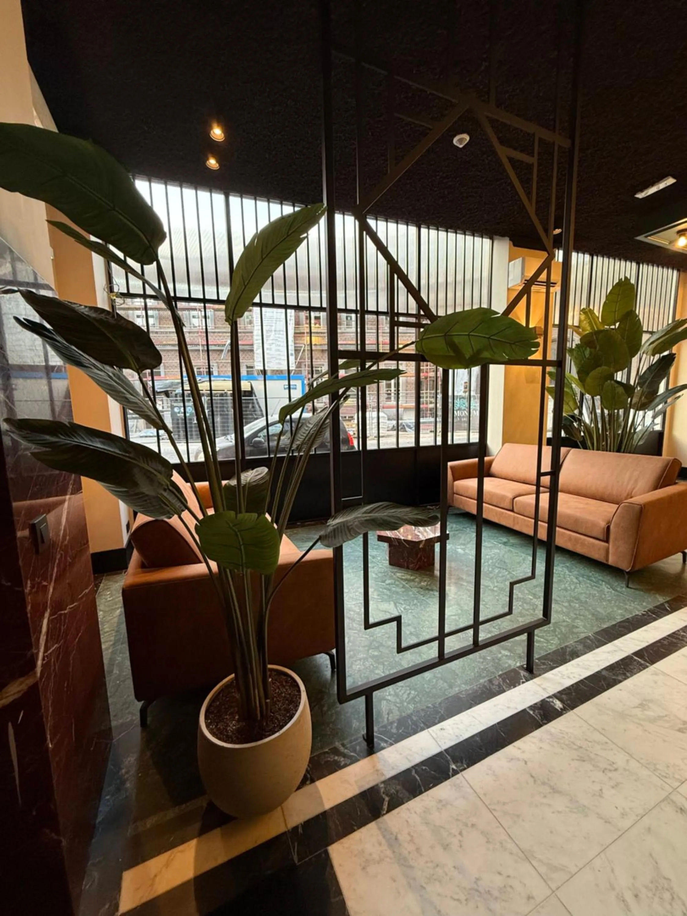 Lobby or reception, Bed in Getaway Liège