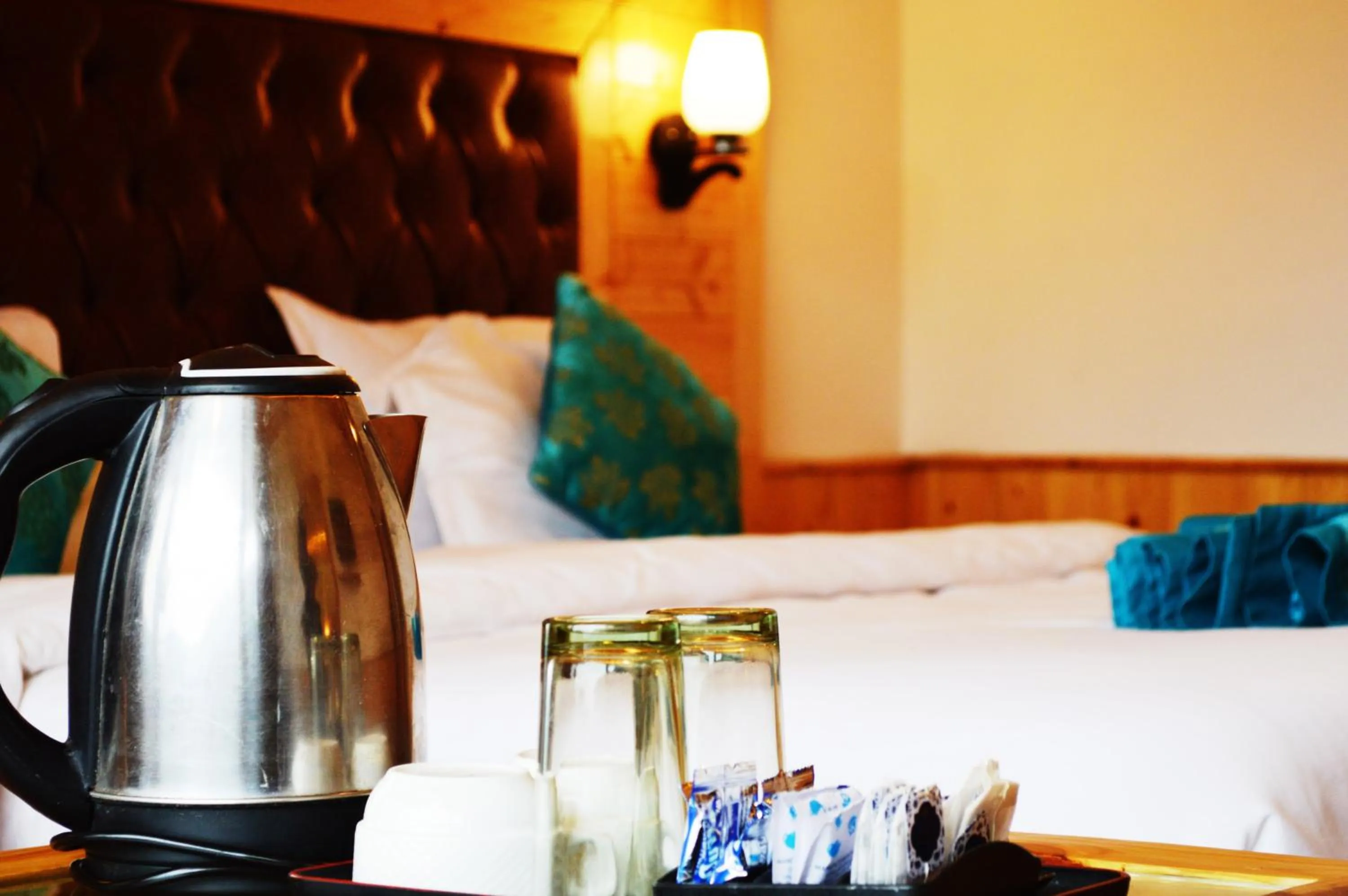 room service, Bed in Manali Outdoor Retreat by Sheosante