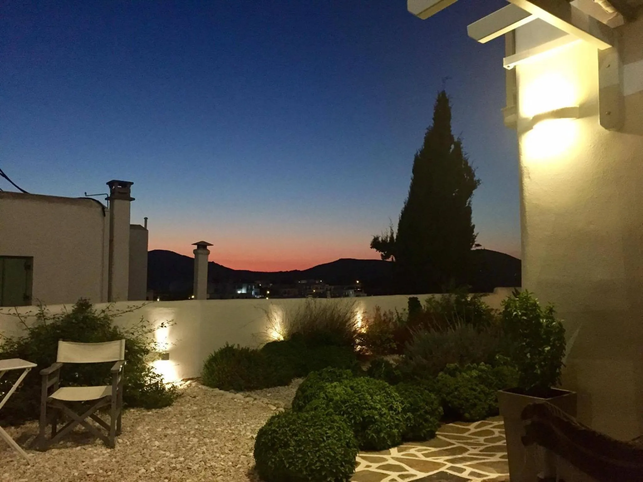 Patio in Romantica Suites