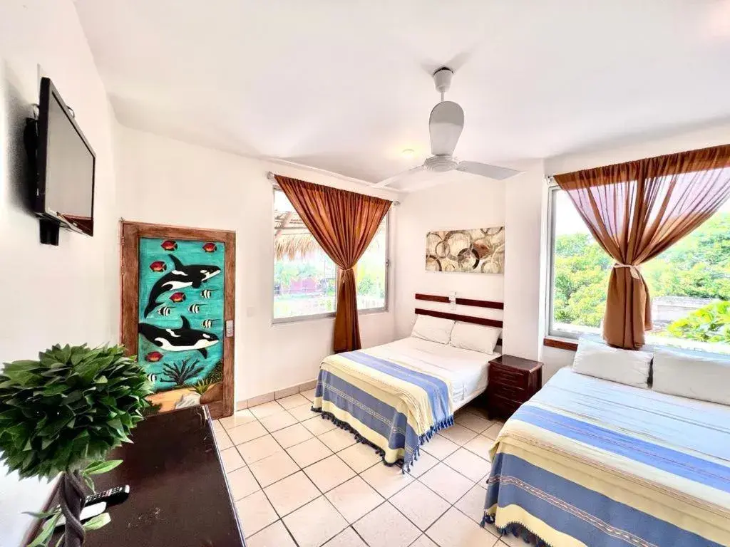 Standard Queen Room with Two Queen Beds in Casa Piedra Parada Standard Queen Room with Two Queen Beds in Casa Piedra Parada