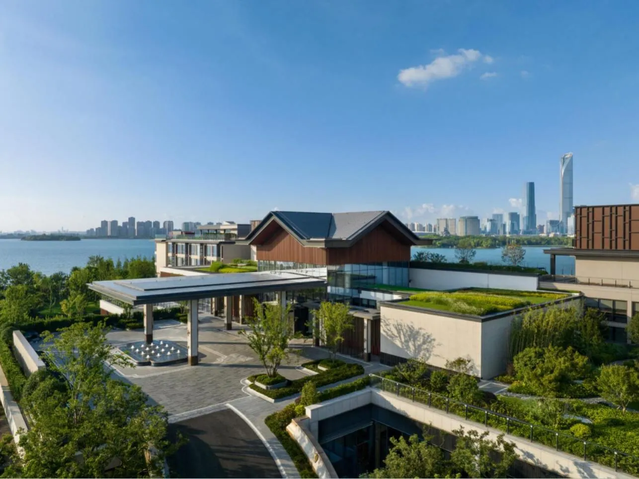 Property building in Four Seasons Hotel Suzhou