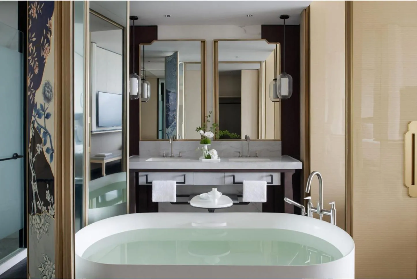Bathroom in Four Seasons Hotel Suzhou