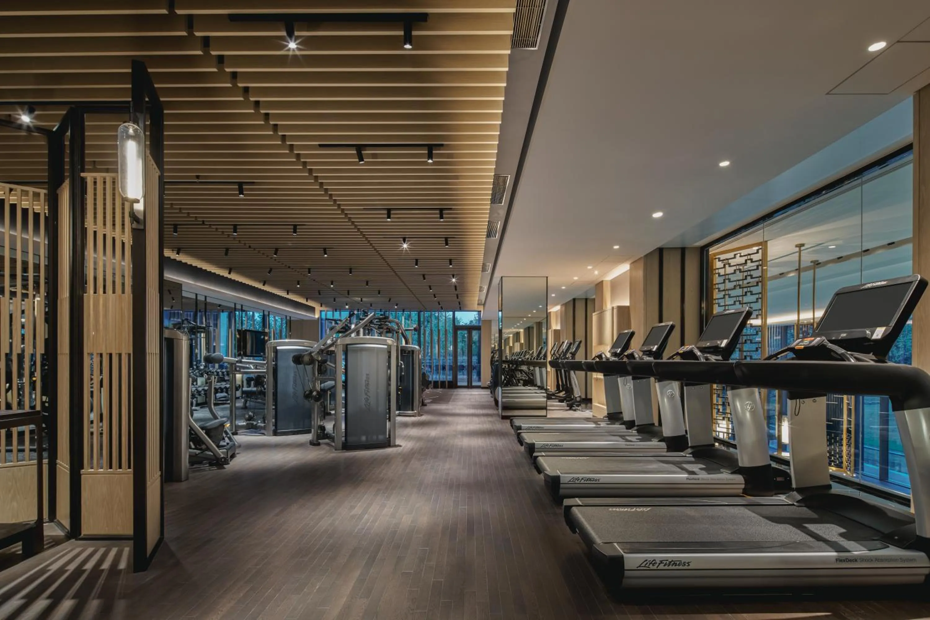 Fitness centre/facilities in Four Seasons Hotel Suzhou