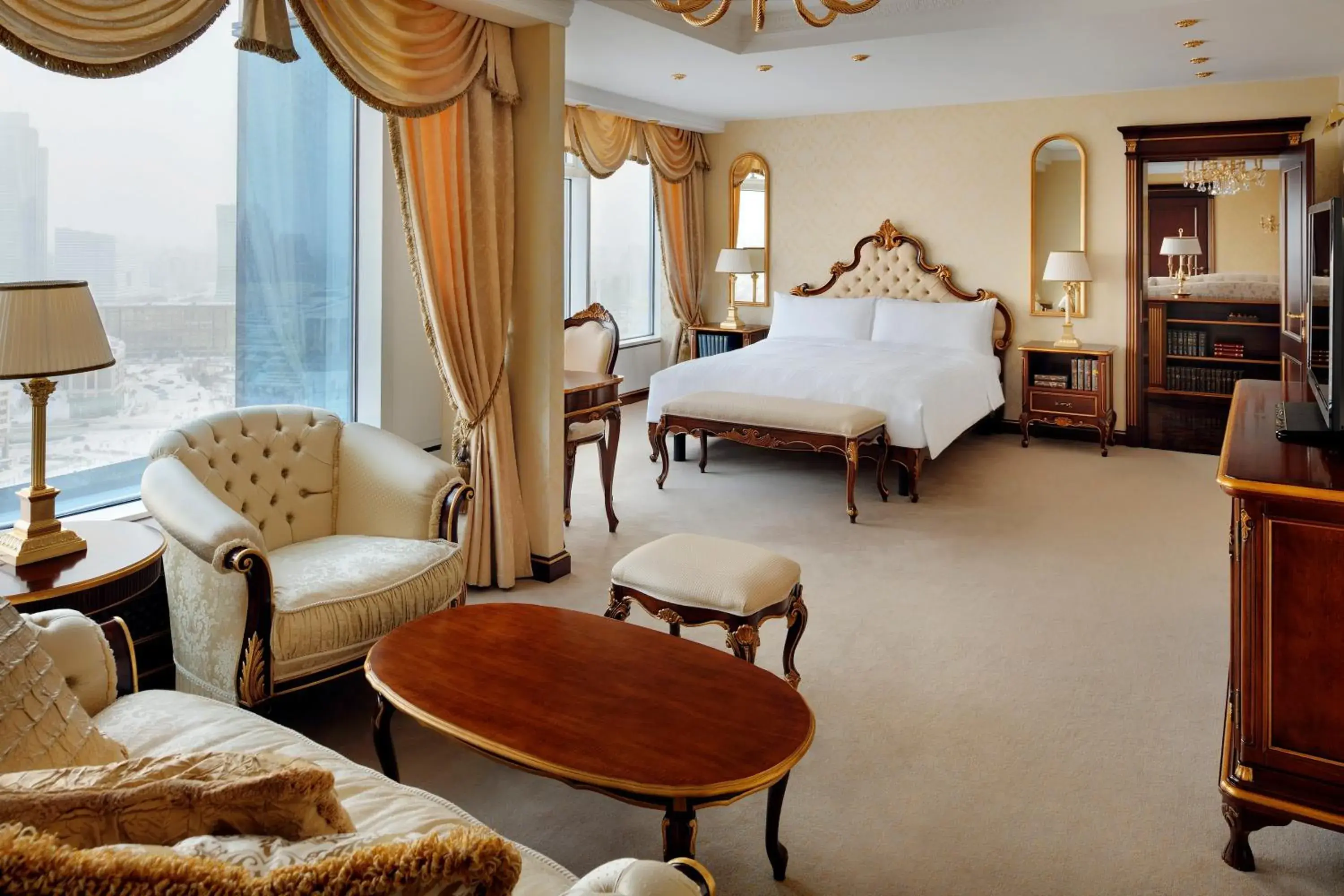 TV and multimedia, Bed in SAAD Hotel Astana TV and multimedia, Bed in SAAD Hotel Astana