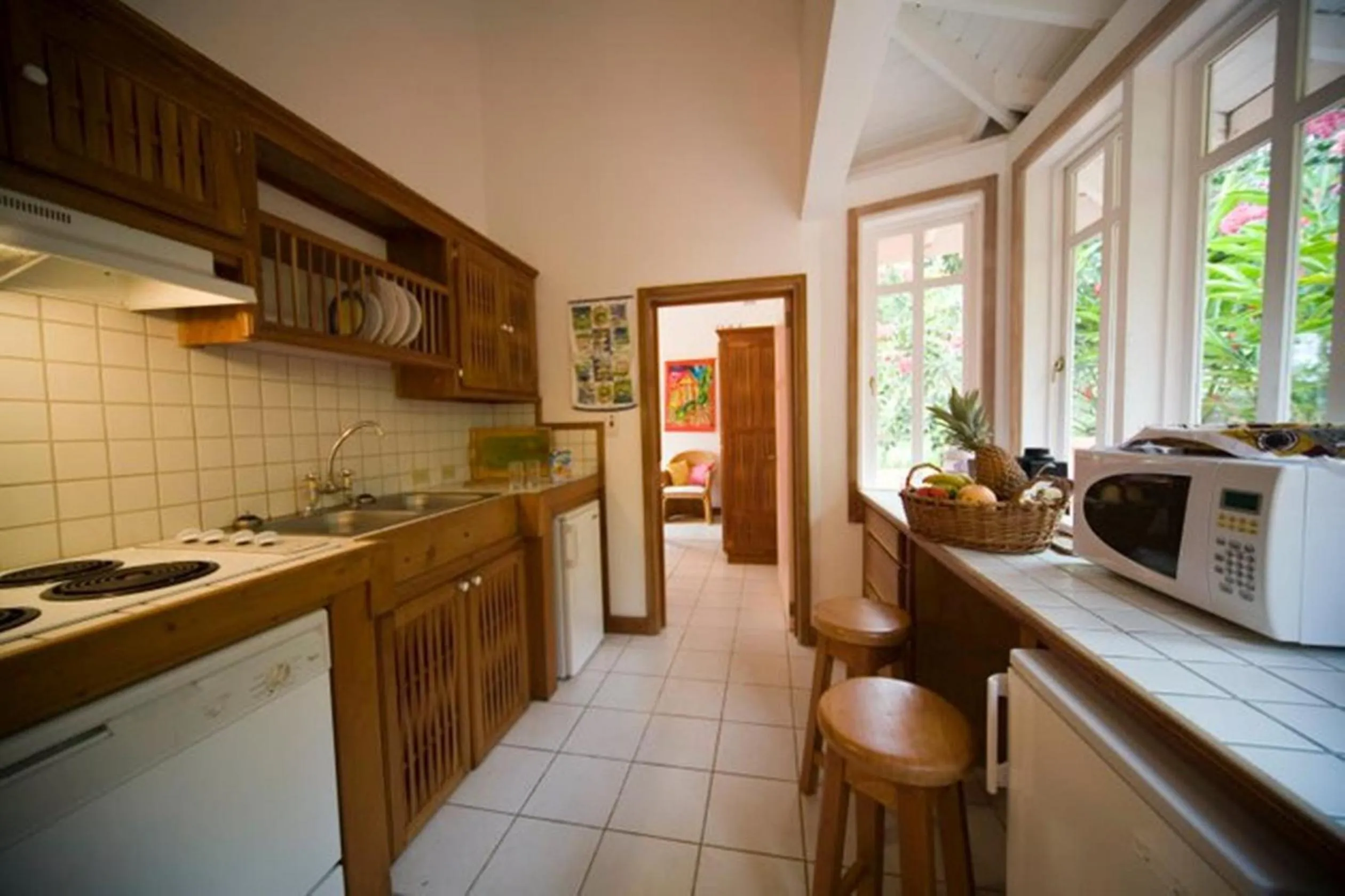 Kitchen or kitchenette in Tobago Hibiscus Golf Villas & Appartments