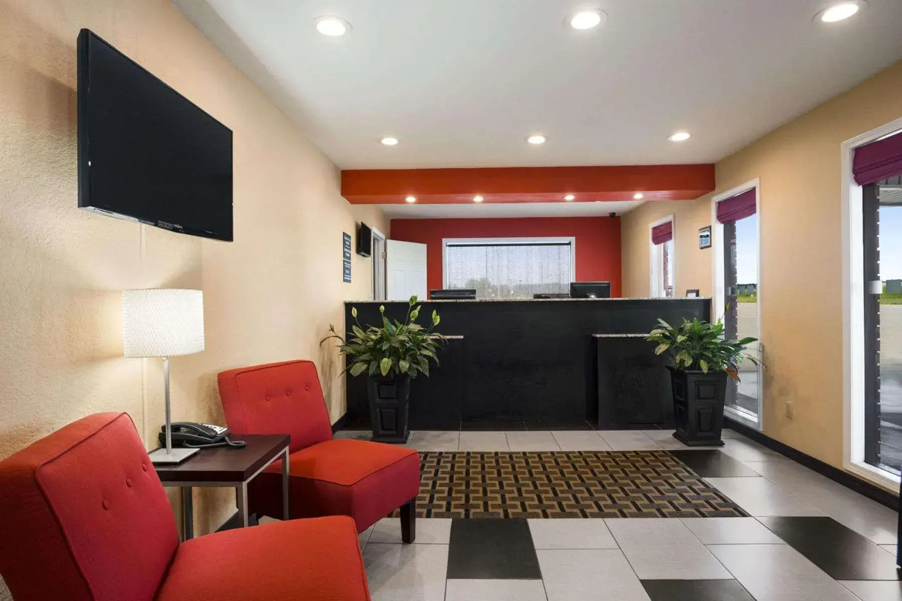 Lobby or reception in Super 8 by Wyndham Henryetta Lobby or reception in Super 8 by Wyndham Henryetta