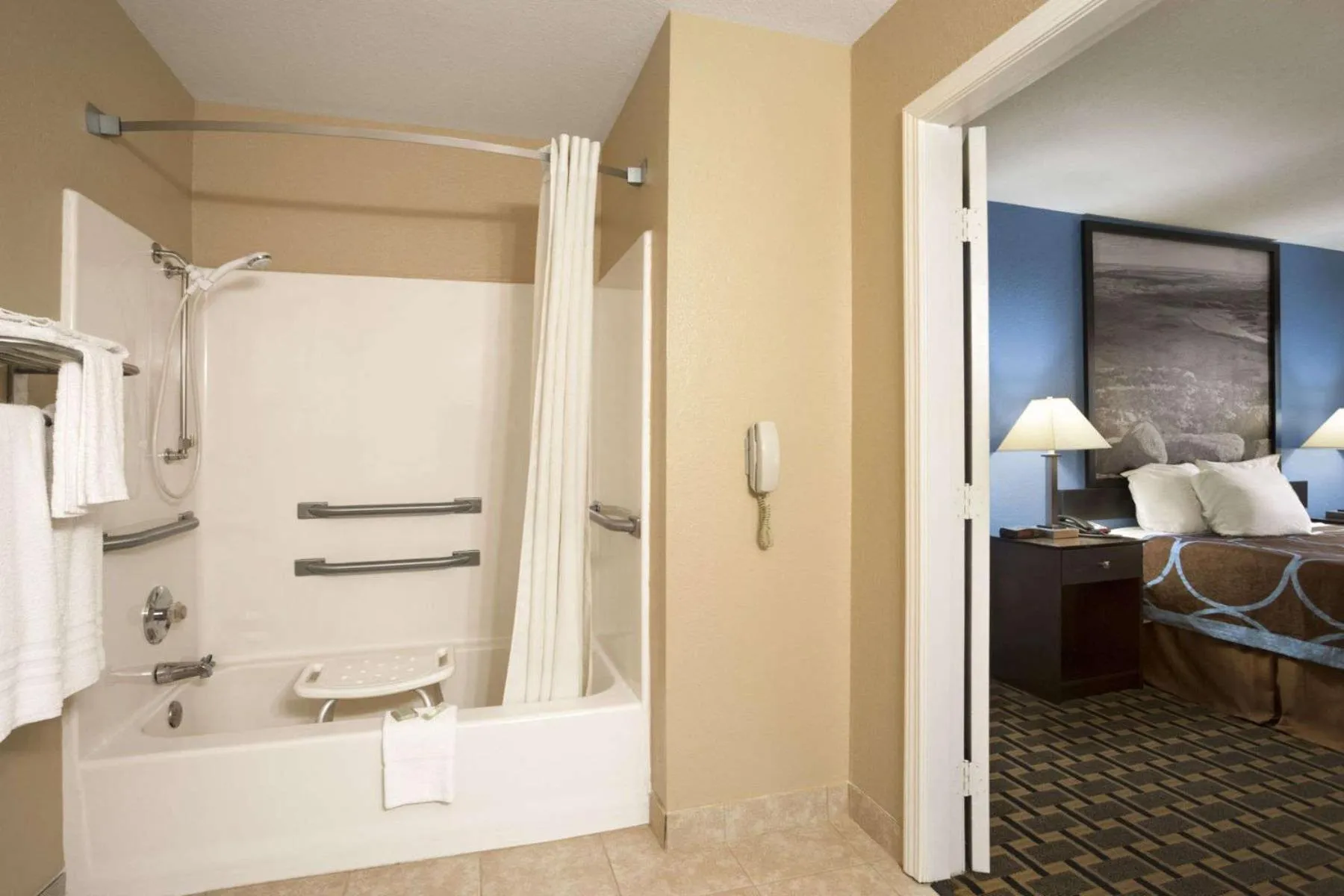 Bathroom in Super 8 by Wyndham Henryetta