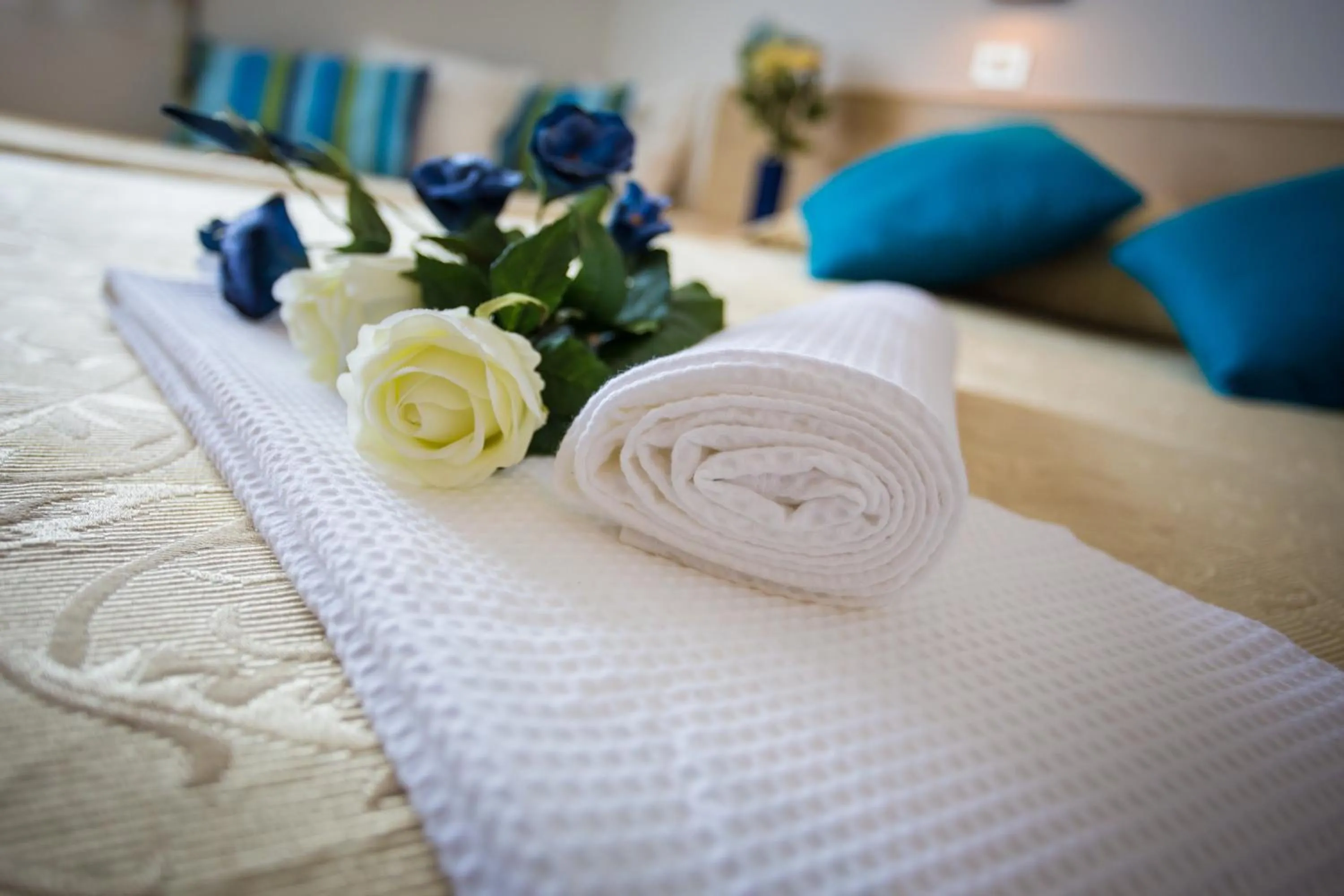 Decorative detail, Bed in Hotel Ben Hur