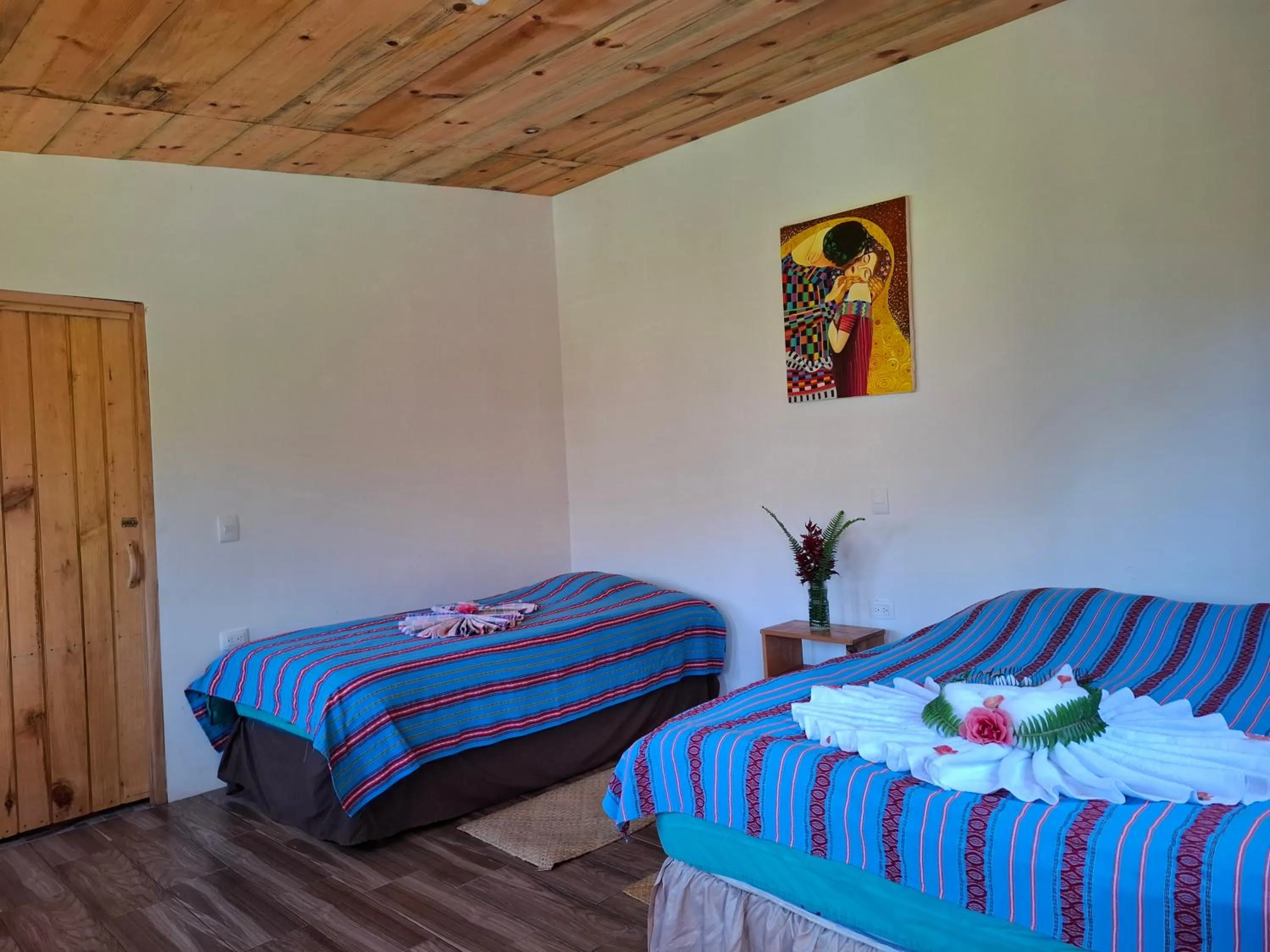 Bed in Eco-Hotel Mayachik