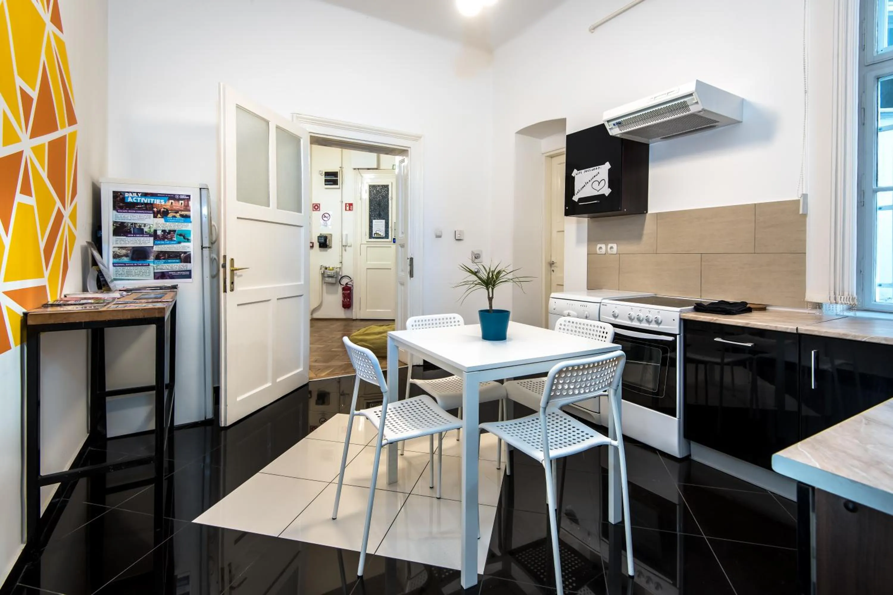 Communal kitchen in Avenue Hostel