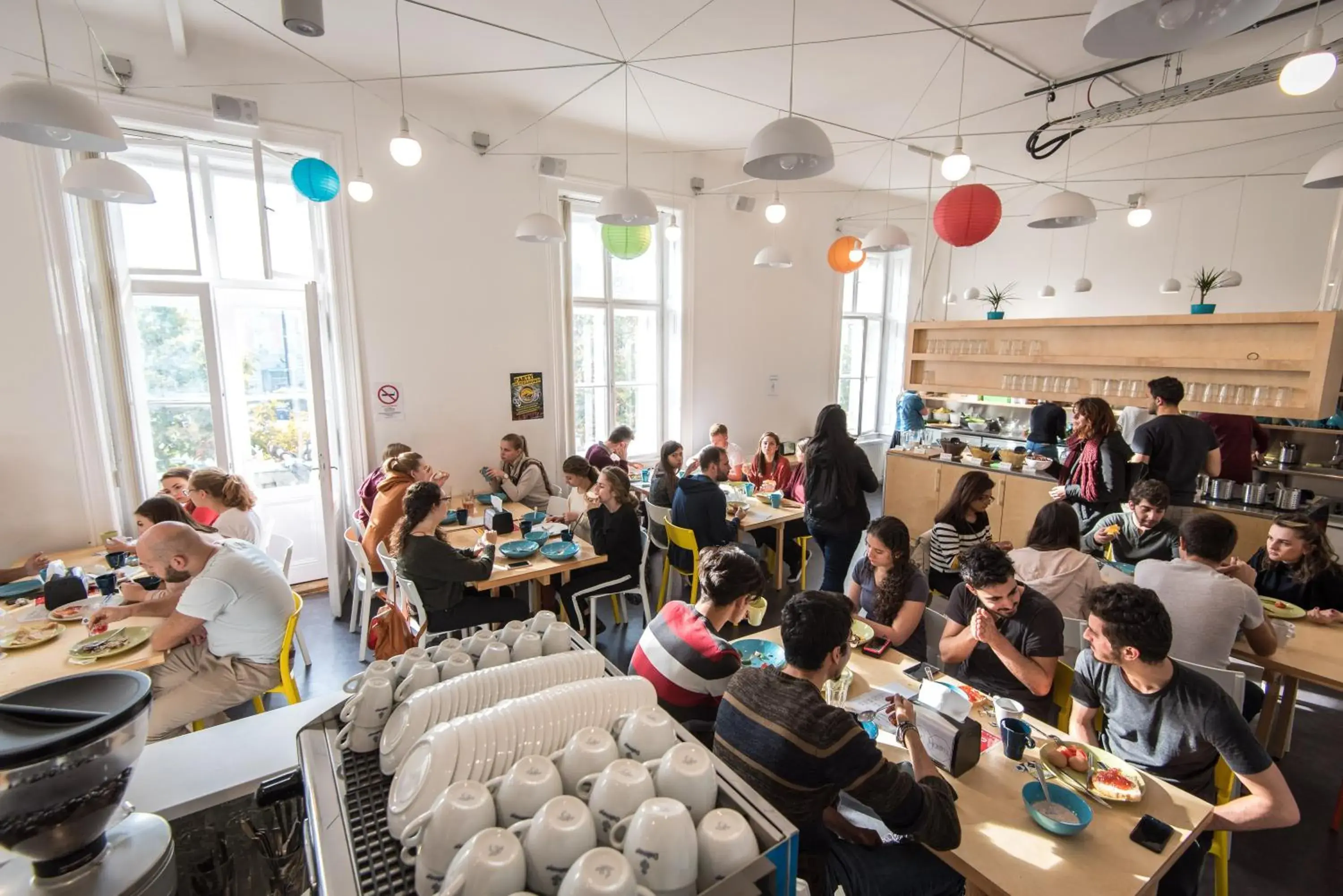 Continental breakfast in Avenue Hostel Continental breakfast in Avenue Hostel