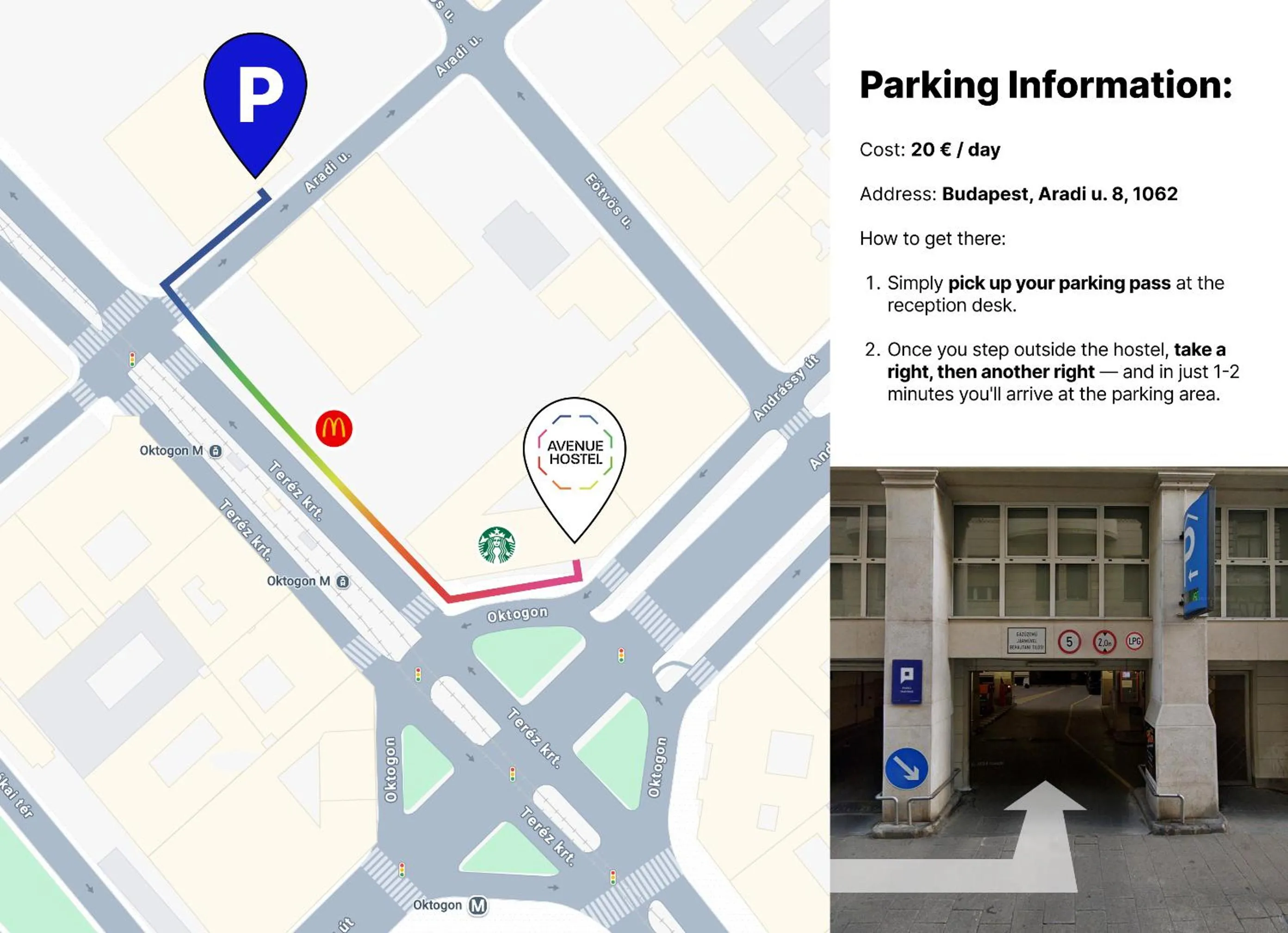 Location in Avenue Hostel