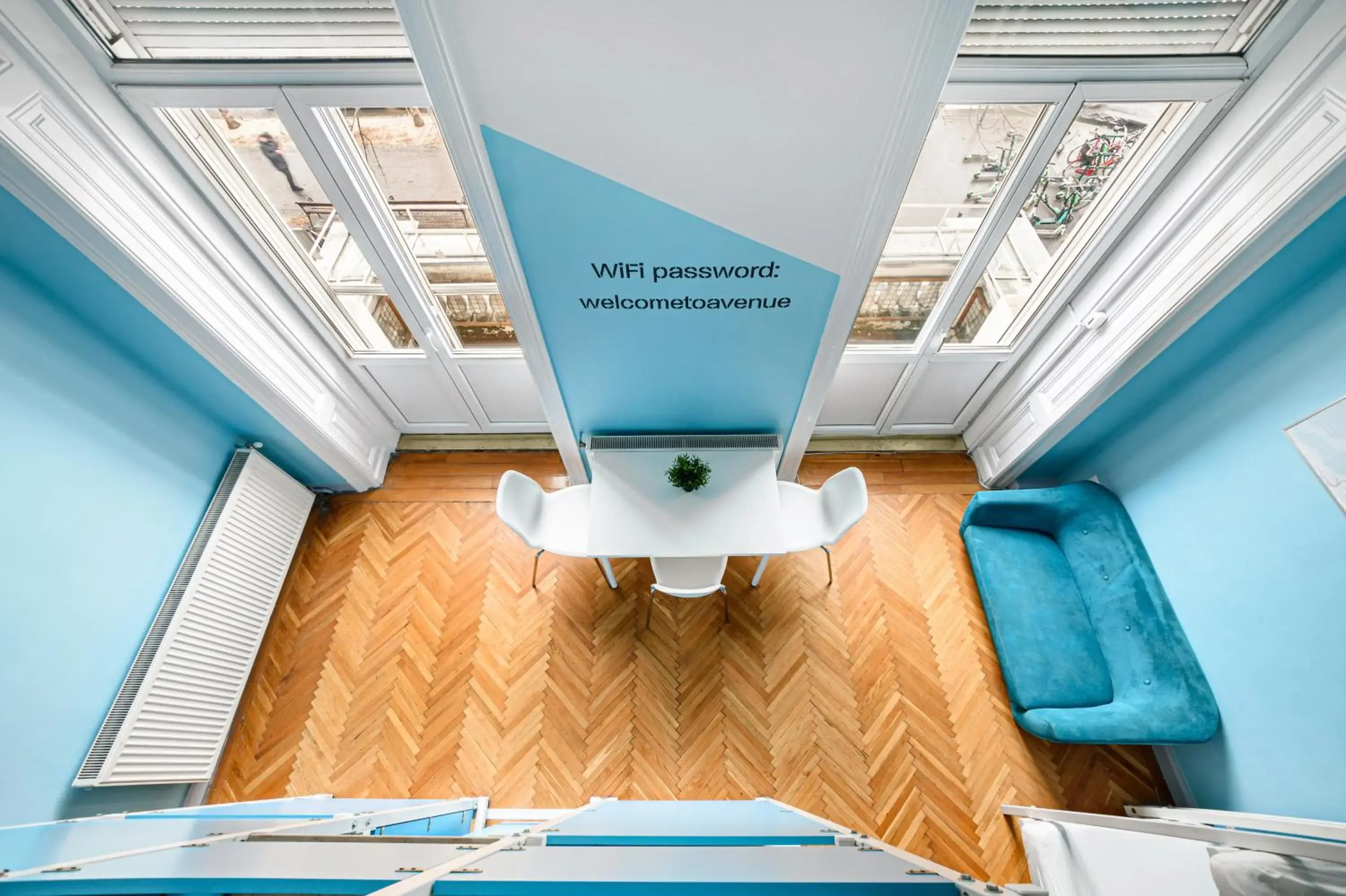 Living room, Bed in Avenue Hostel Living room, Bed in Avenue Hostel