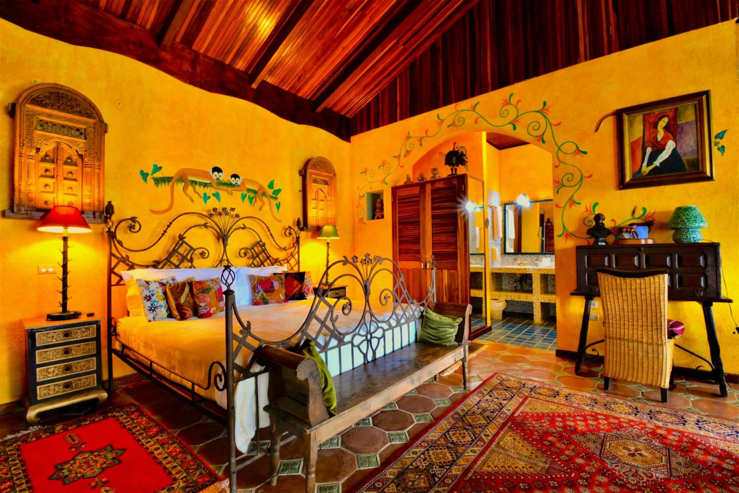 Bed in Hotel La Mansion Inn Arenal