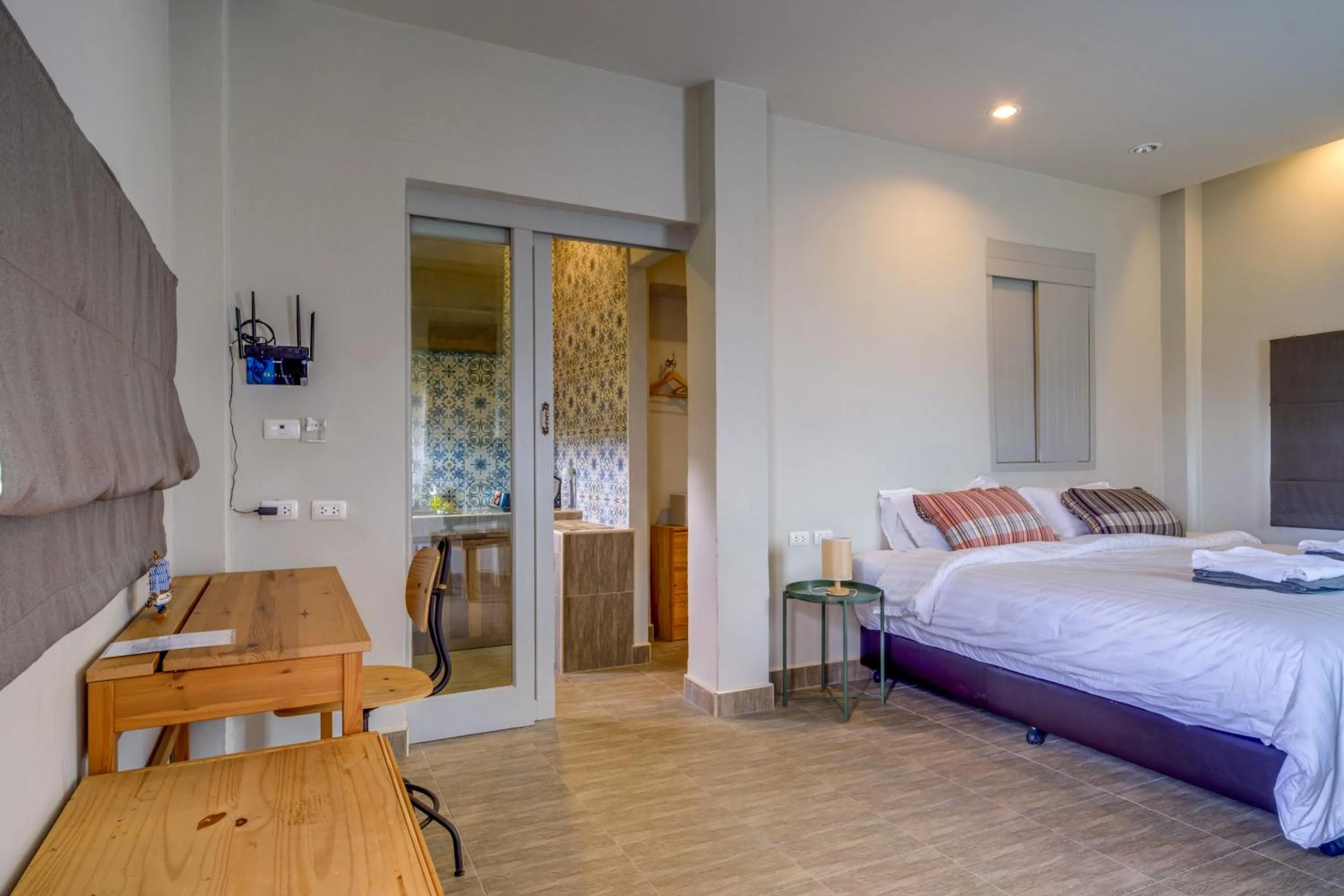 Bed in Artisan koh yao yai handcraft beachfront villas.