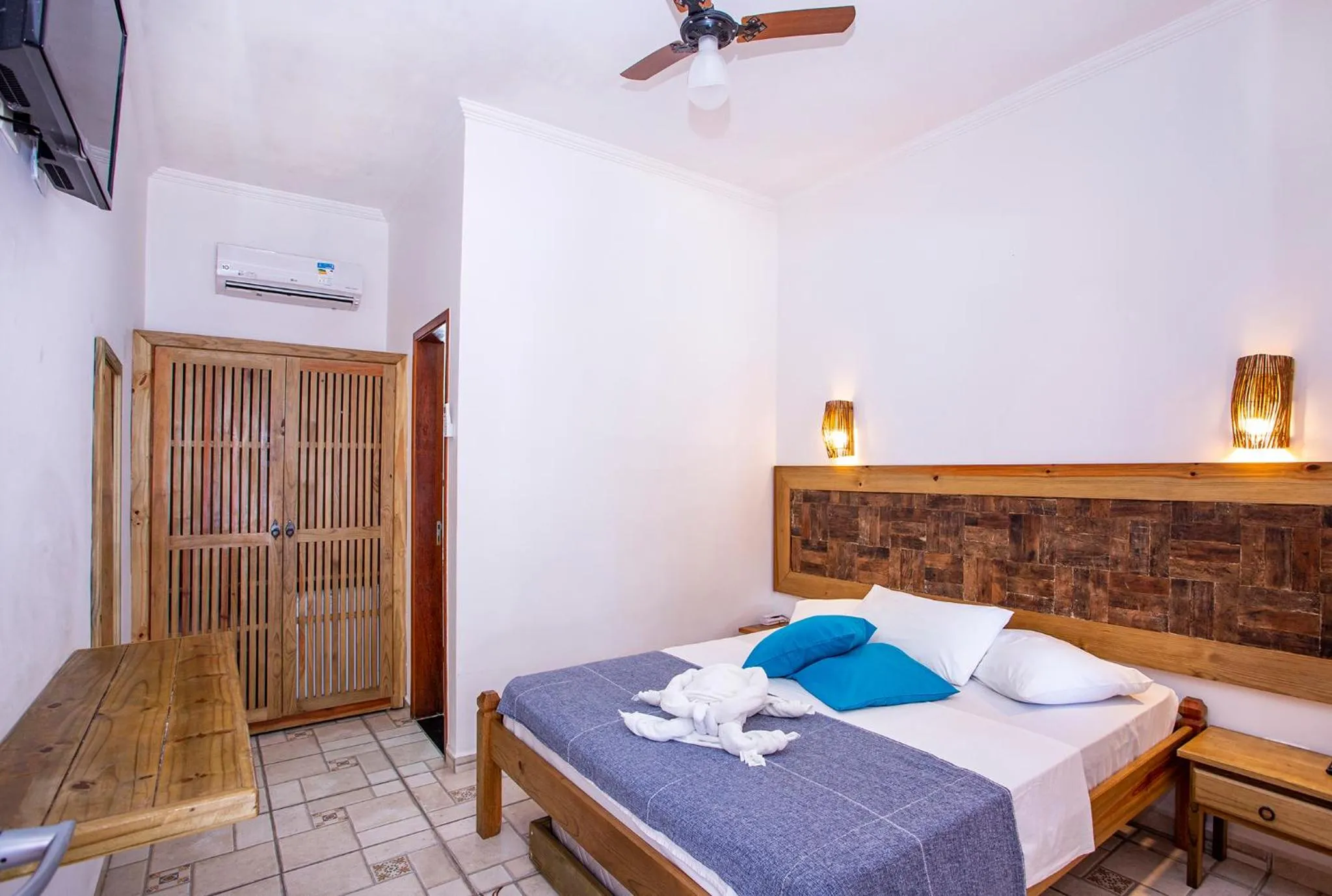 Bedroom, Bed in Pousada Vila Barequeçaba