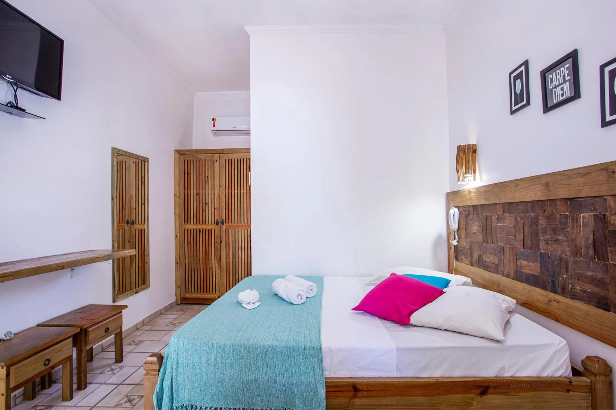 Bedroom, Bed in Pousada Vila Barequeçaba