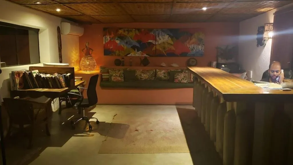 Lobby or reception in Pousada e Mergulho Jamanta