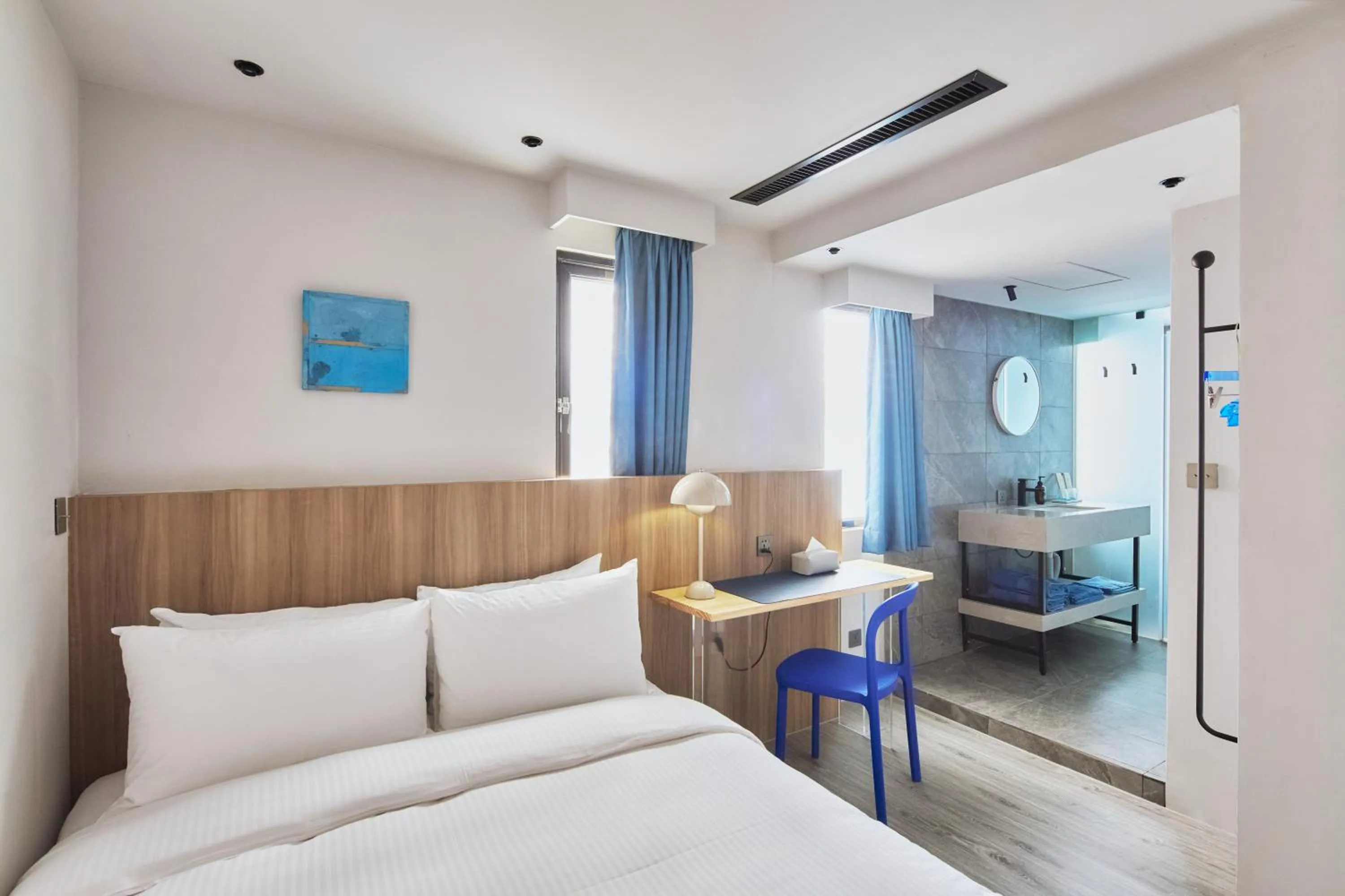 Bedroom, Bed in The Blue by Just Inn