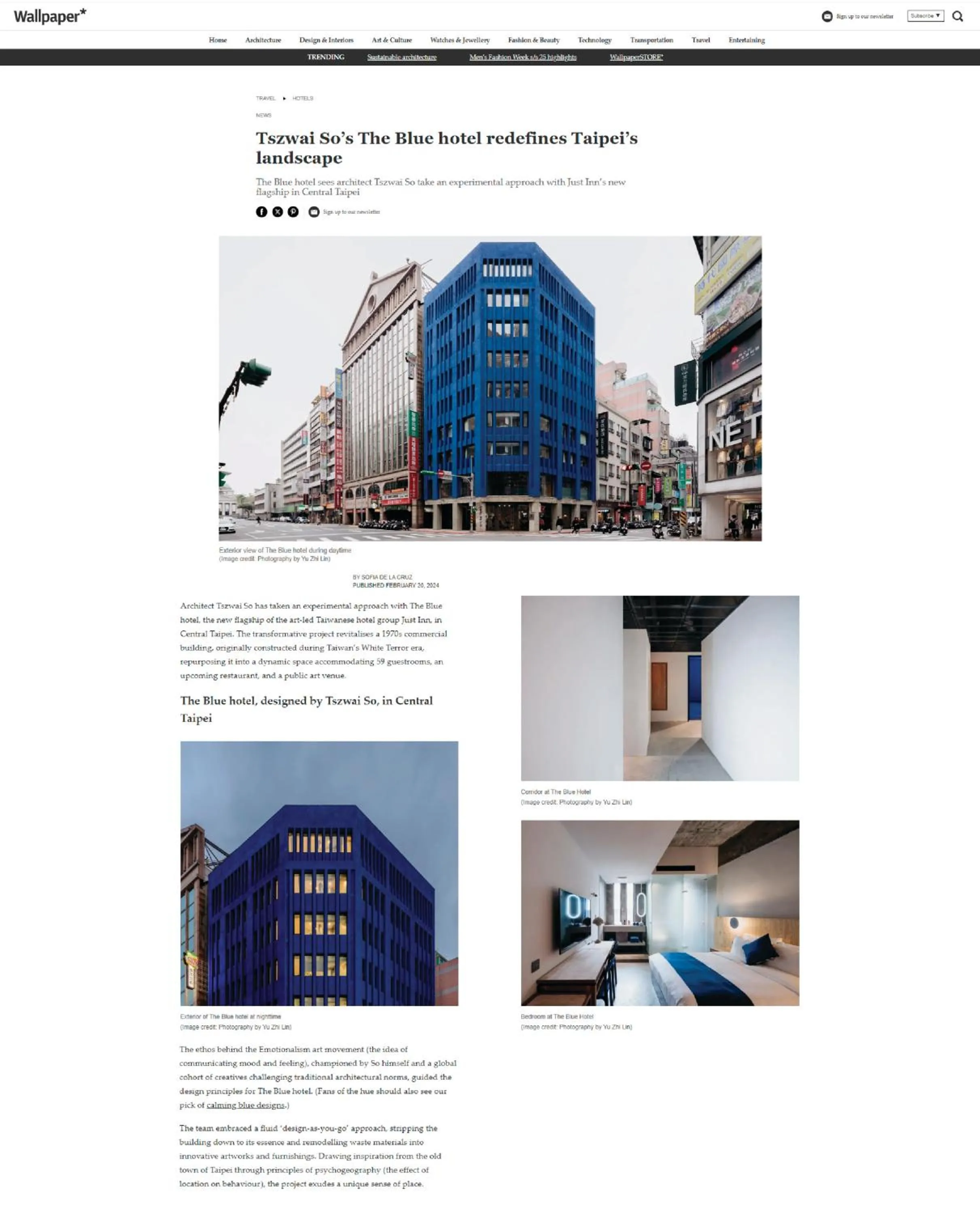 Text overlay in The Blue by Just Inn