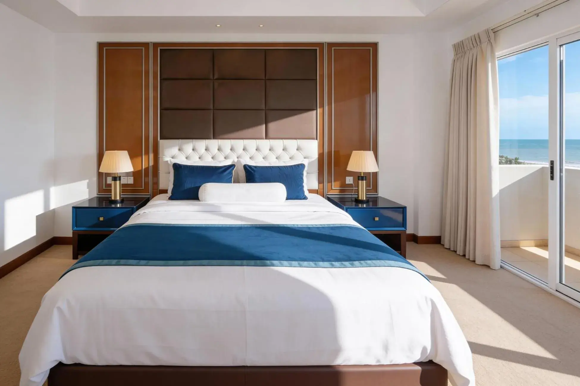 Deluxe Double Room with Balcony and Sea View - single occupancy in Corundum Breeze Negombo Deluxe Double Room with Balcony and Sea View - single occupancy in Corundum Breeze Negombo