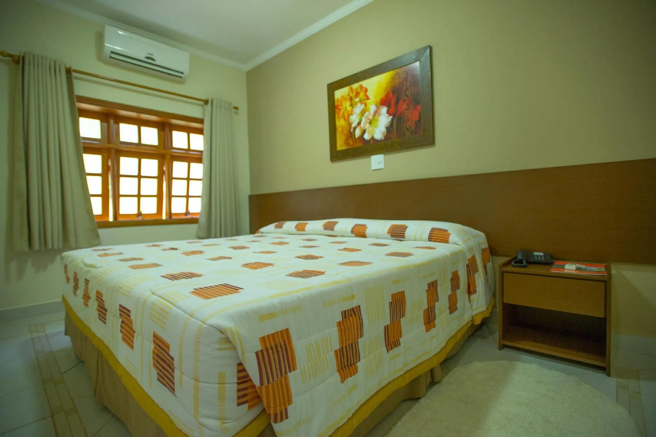 Bed in Resort Fazenda Sao João