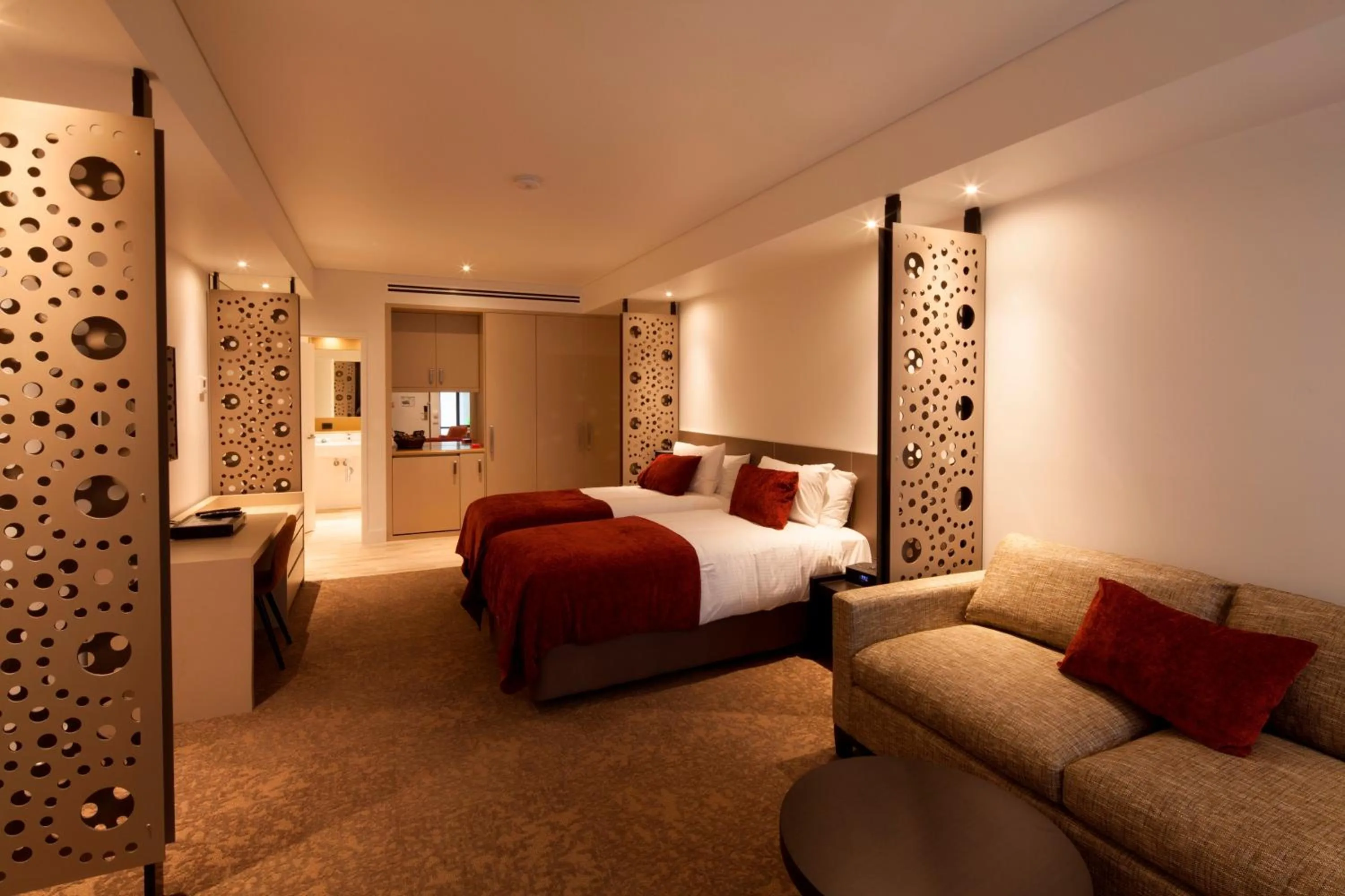 Bed in Bridges Villas Barooga