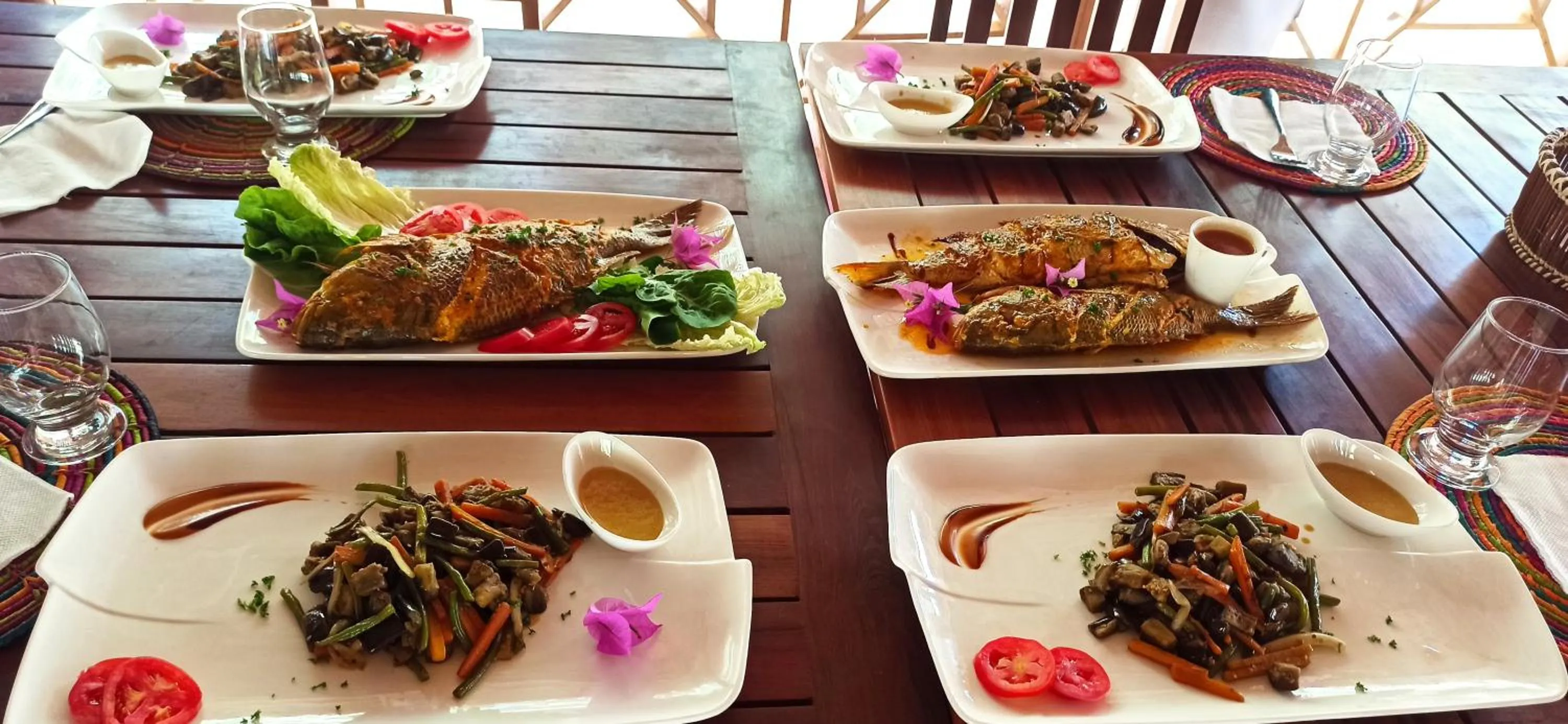 Food and drinks in Blue Sky Resort