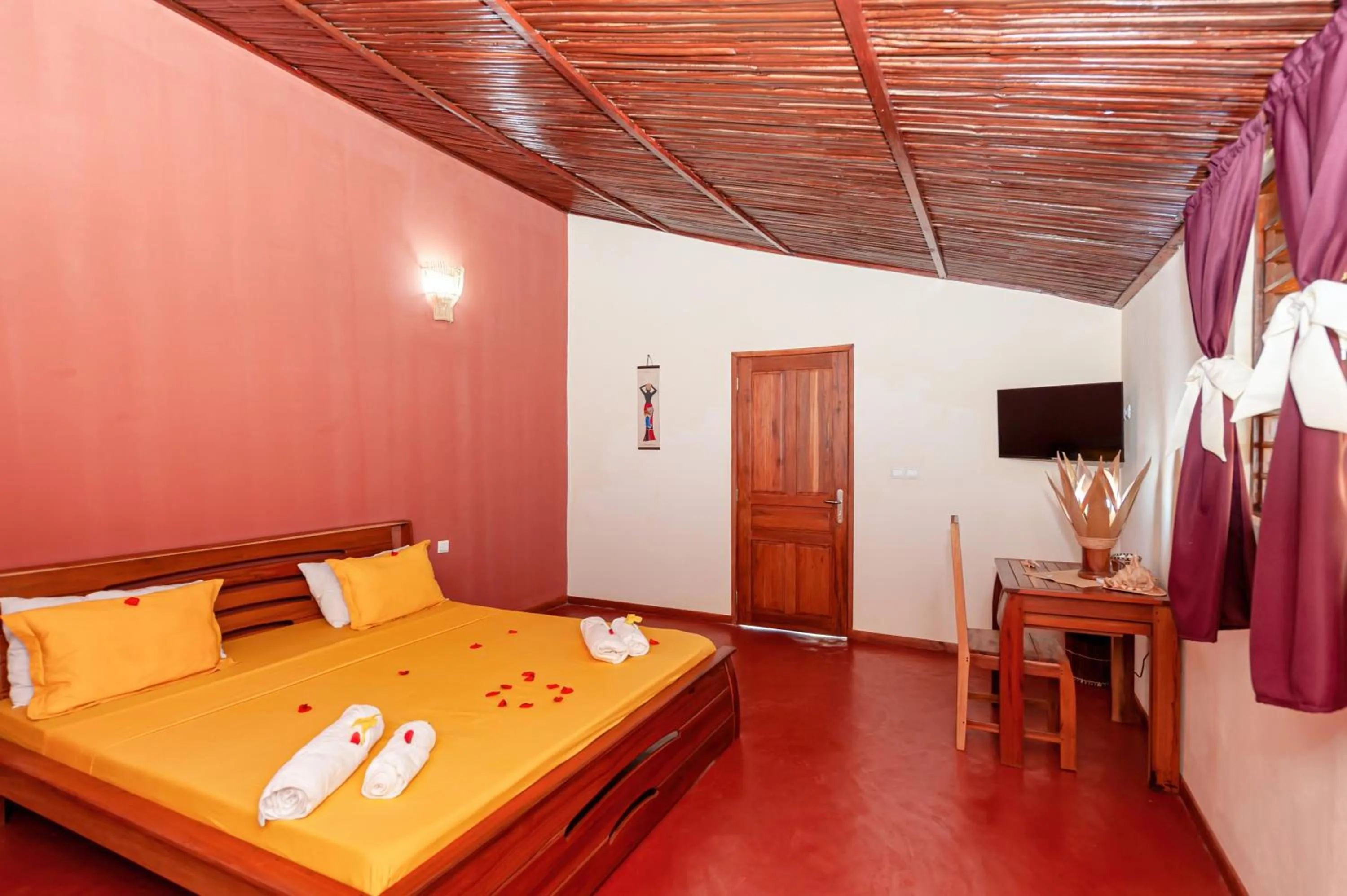 Bed in Blue Sky Resort