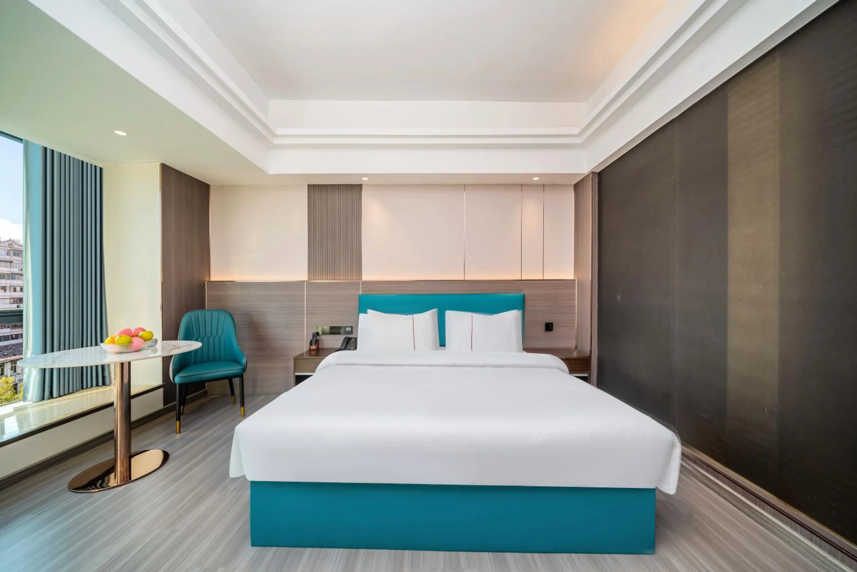 Bed in Mei Gang Hotel